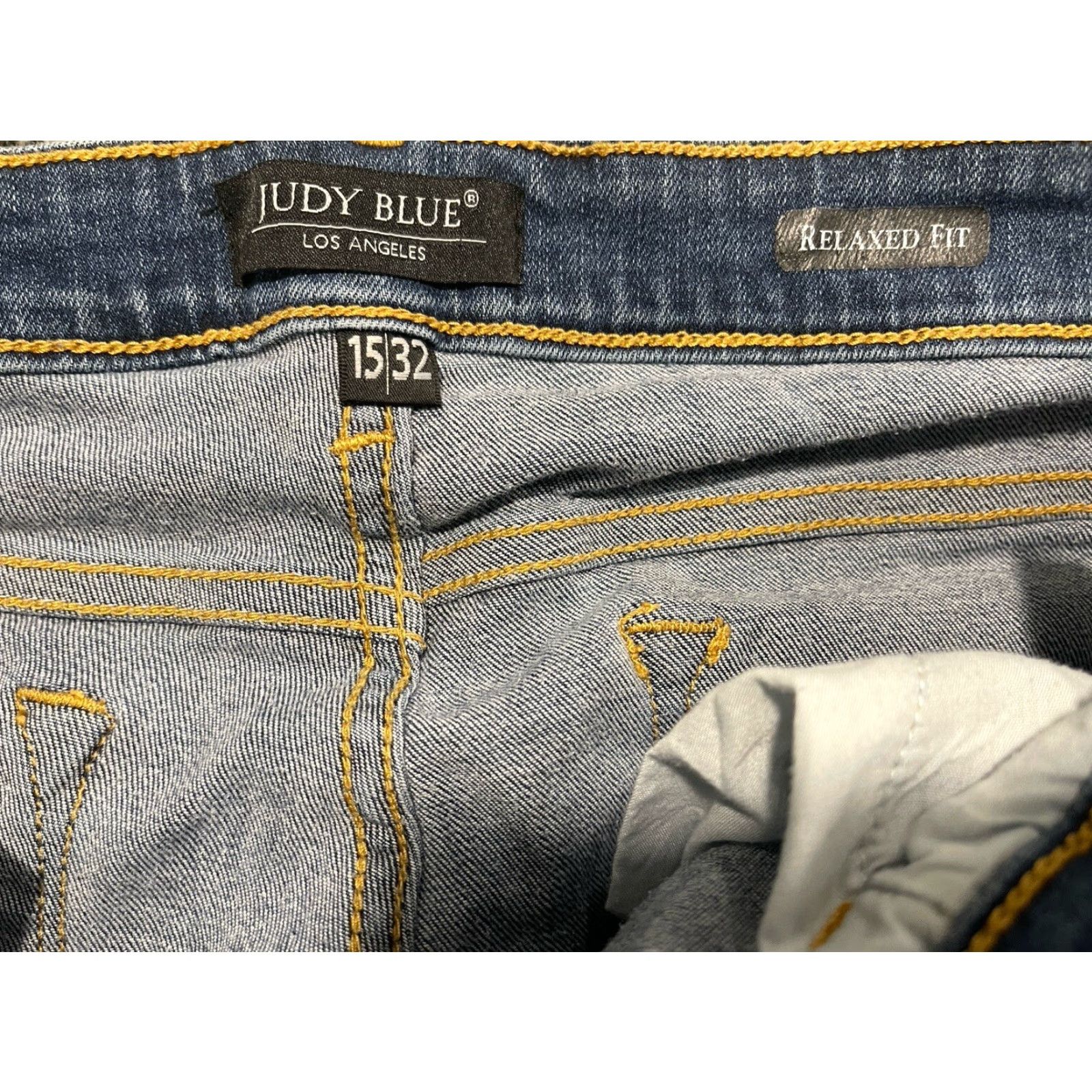 Vintage Judy Blue Relaxed Fit Jeans Distressed Blue Womens 15/32 Size 24" / US 00 / IT 34 - 4 Thumbnail