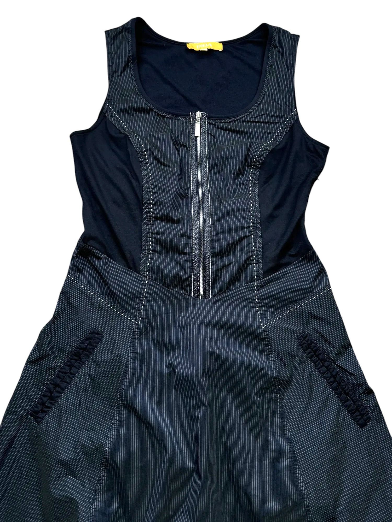 Vintage Y2K Fit&Flare Dress With Zip(V184) Size M / US 6-8 / IT 42-44 - 2 Thumbnail
