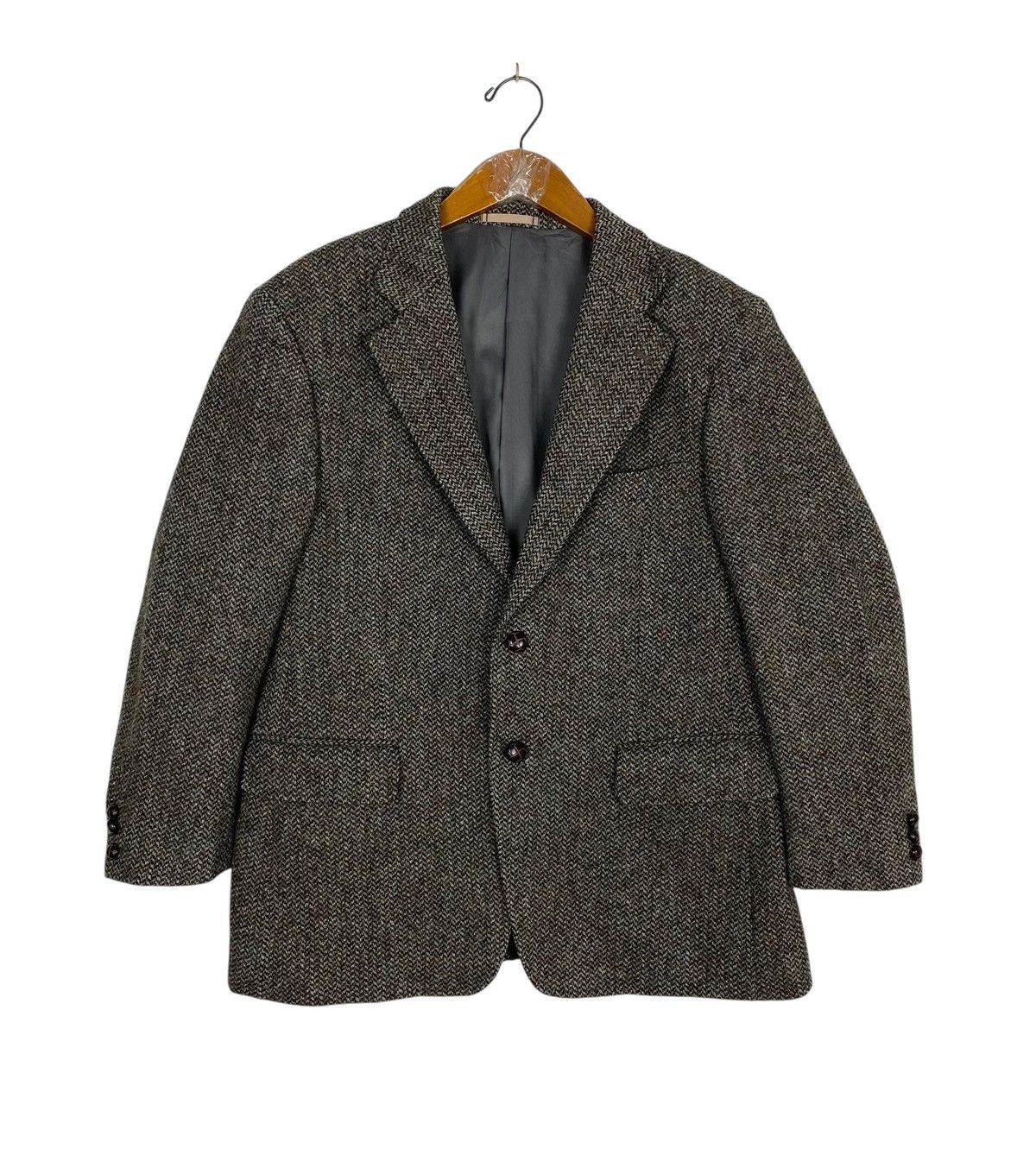 Rare‼️ Vintage Harris Tweed Herringbone Coat Blazer