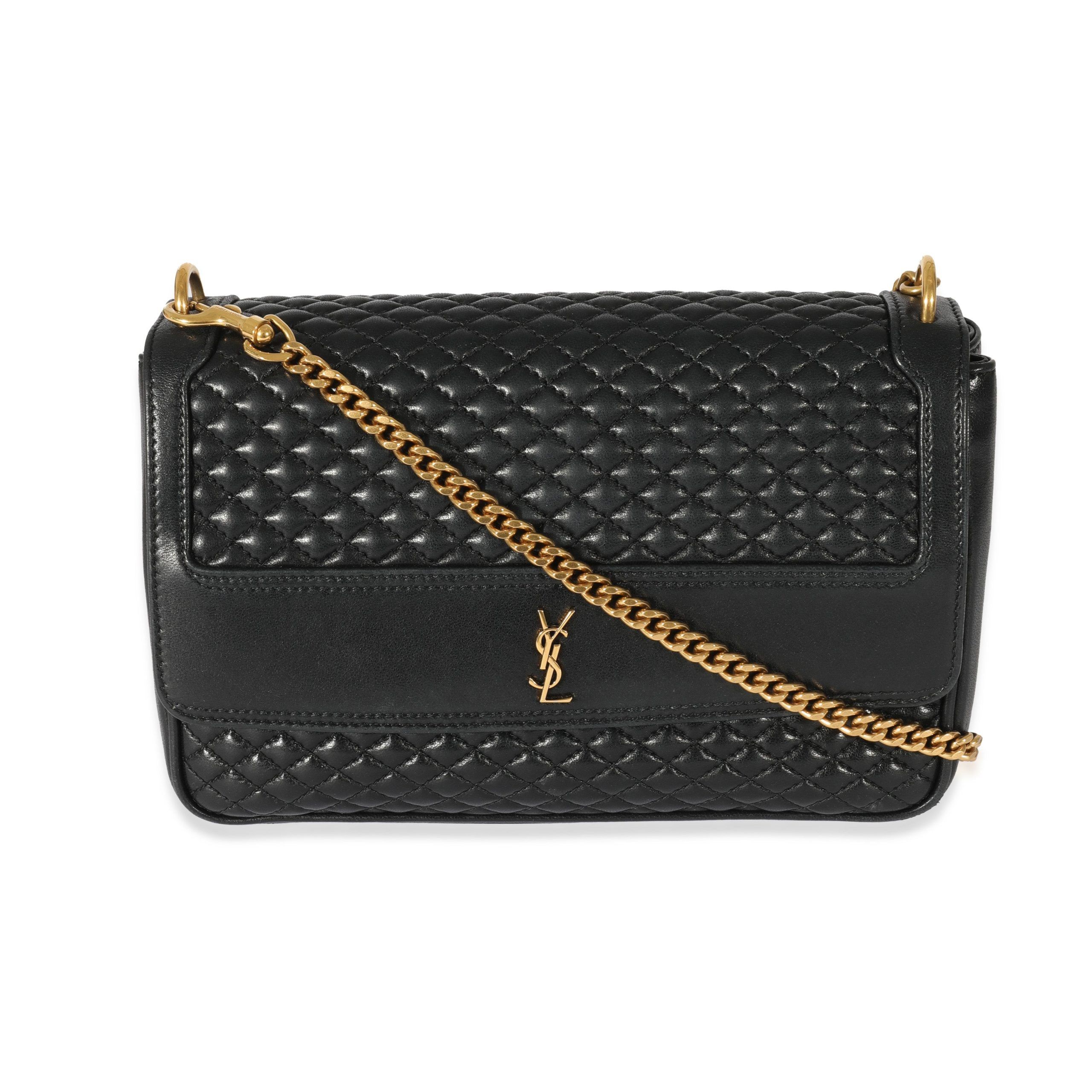 image of YVES Saint Laurent Victoire Chain Shoulder Bag Black, Women's