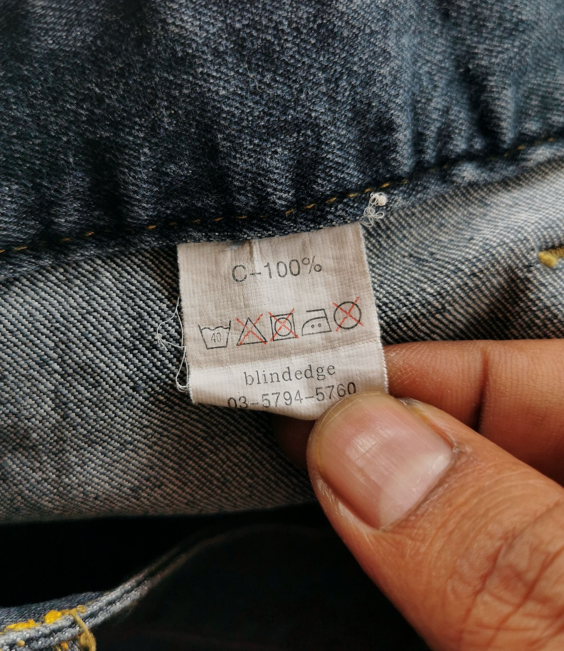 Kapital Rare BLINDEDGE Double Waist Japanese Style DenimJeans ☠️☠️🎌 Size US 32 / EU 48 - 6 Thumbnail