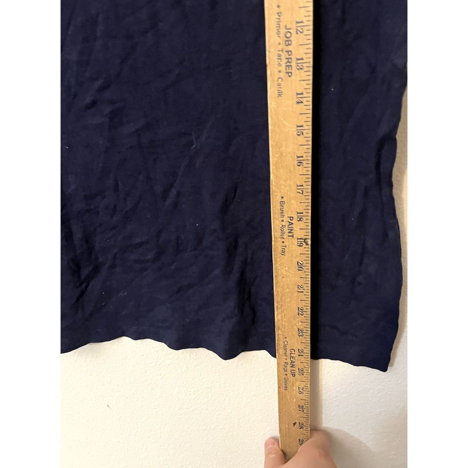 Croft & Barrow Croft Barrow Women's T-Shirt XL Navy Knit Top Round Neck Short Sleeves Classic Size XL / US 12-14 / IT 48-50 - 4 Thumbnail