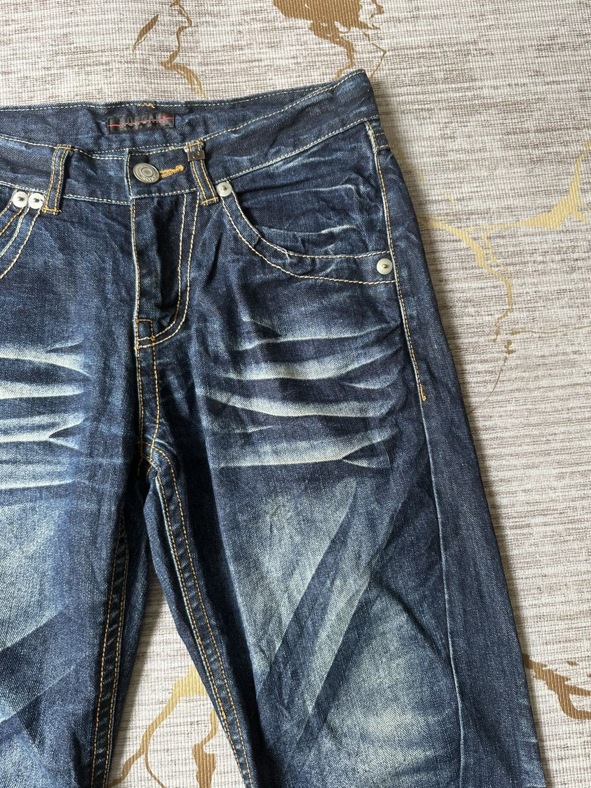 Morgan Homme Morgan Homme De Toi Claw Marks Curve Leg Design Denim Size US 29 - 11 Thumbnail