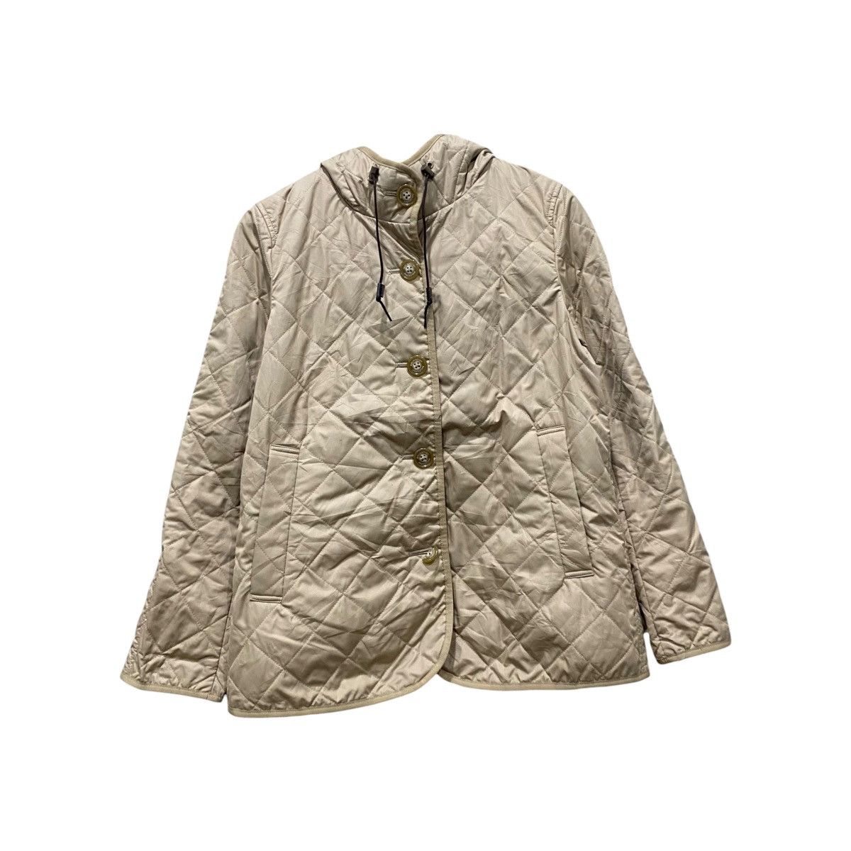 Mackintosh Mackintosh Philosophy Diamond Quilted Hooded Jacket Beige Size US S / EU 44-46 / 1 - 1 Thumbnail