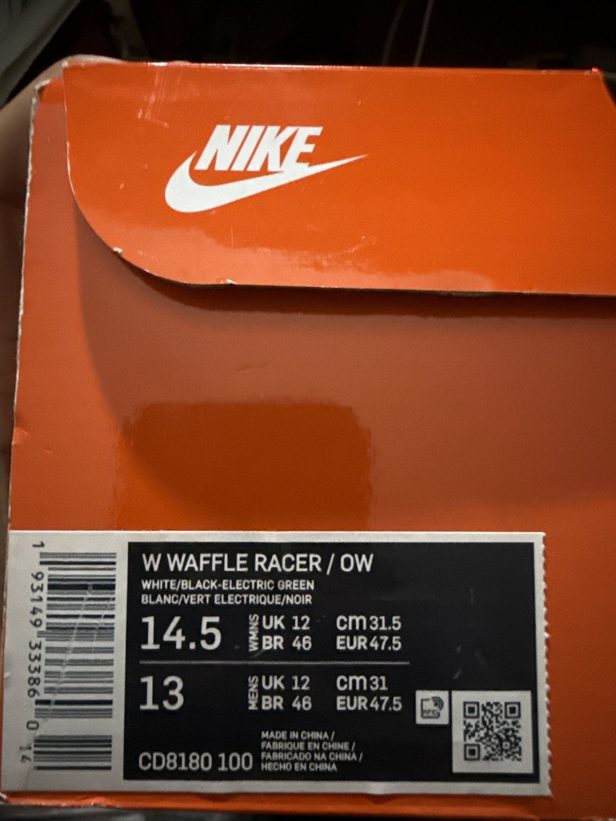 Nike × Off-White Waffle racer Size US 13 / EU 46 - 1 Thumbnail