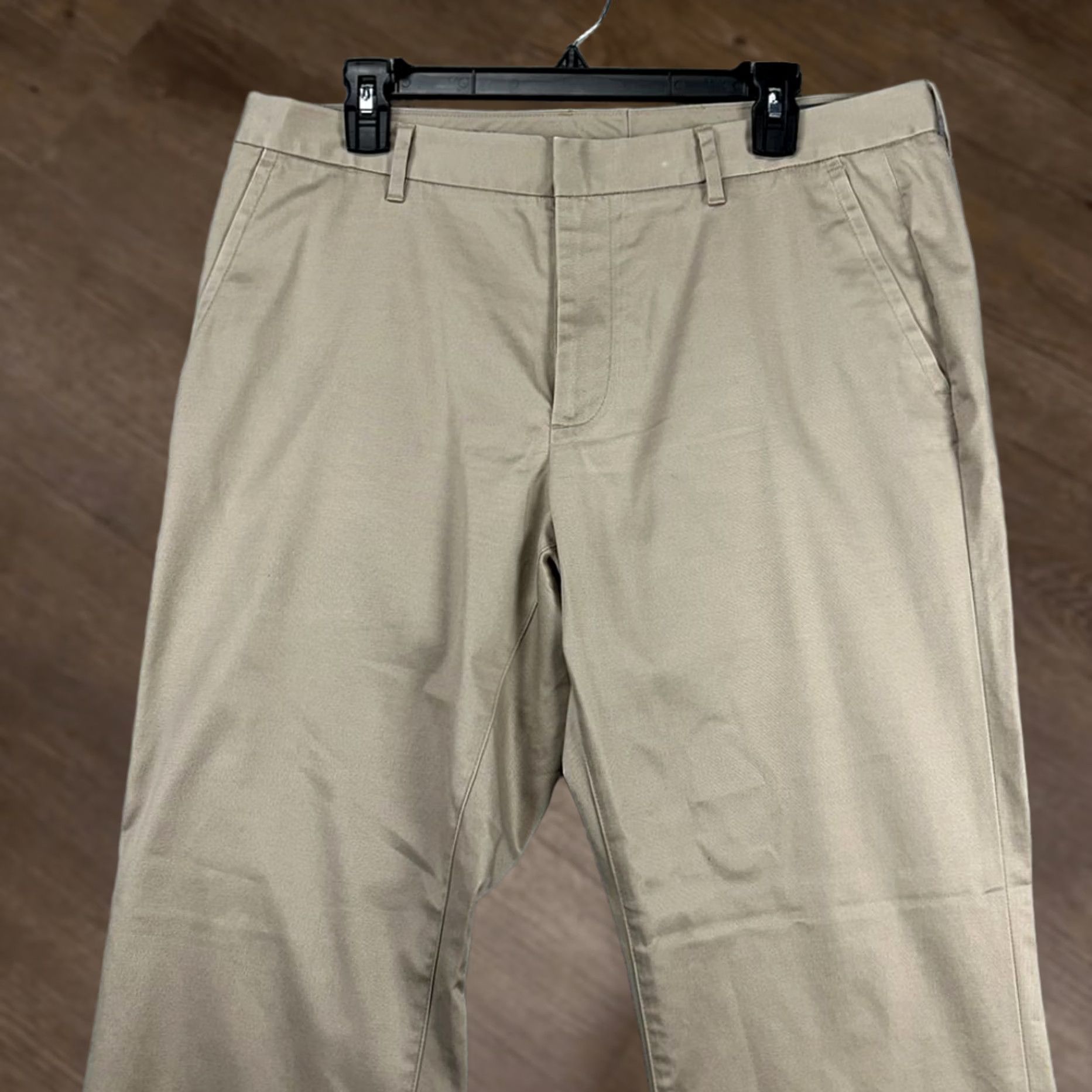 Bonobos Bonobos Pants Mens 34X30 Wednesday Tan Khakis Slim Stretch Flat Front Pockets Slim Badged Casual Size US 34 / EU 50 - 1 Thumbnail