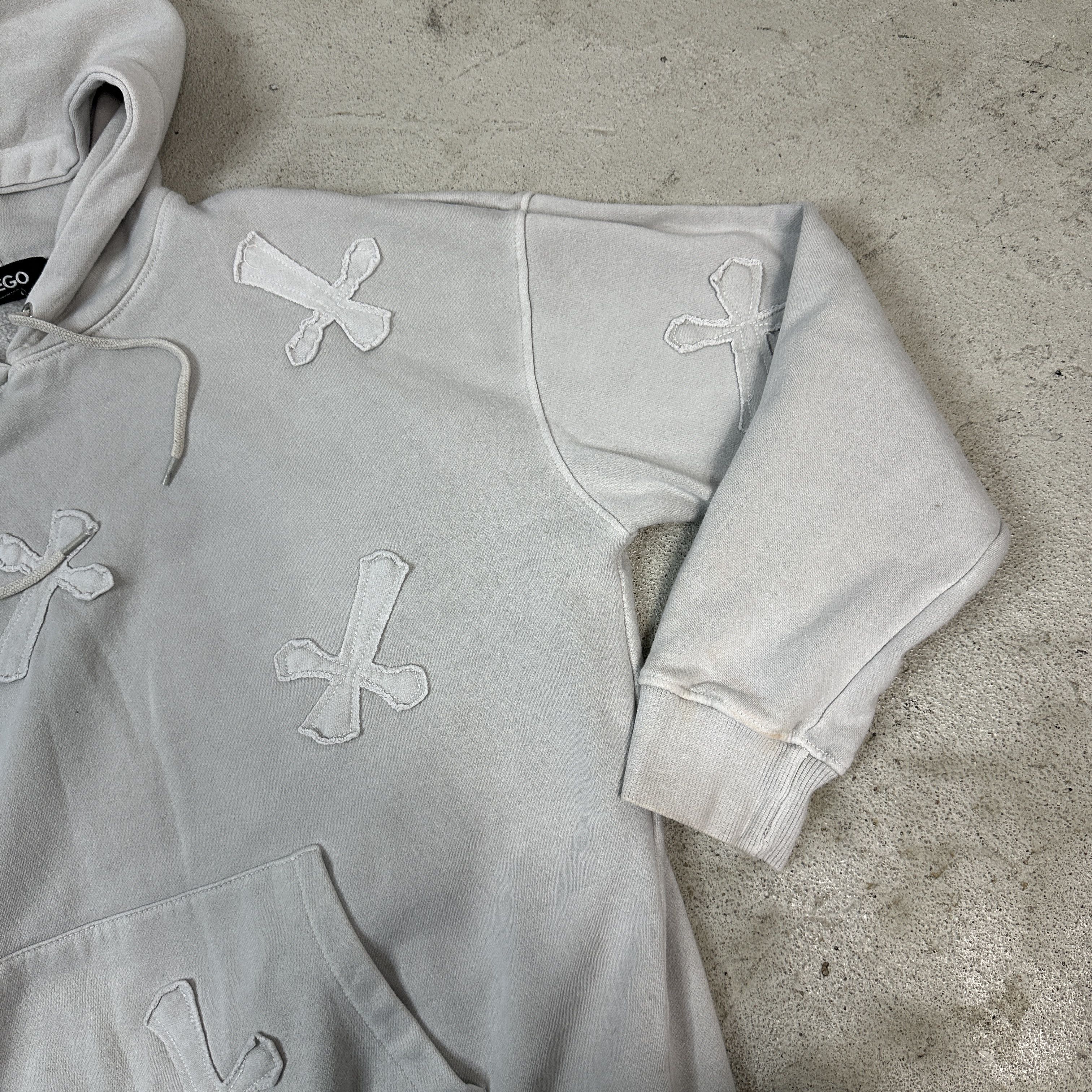 Vintage Women's Vintage Avant Garde Y2K Oversize CrossesHoodie Size L / US 10 / IT 46 - 5 Thumbnail