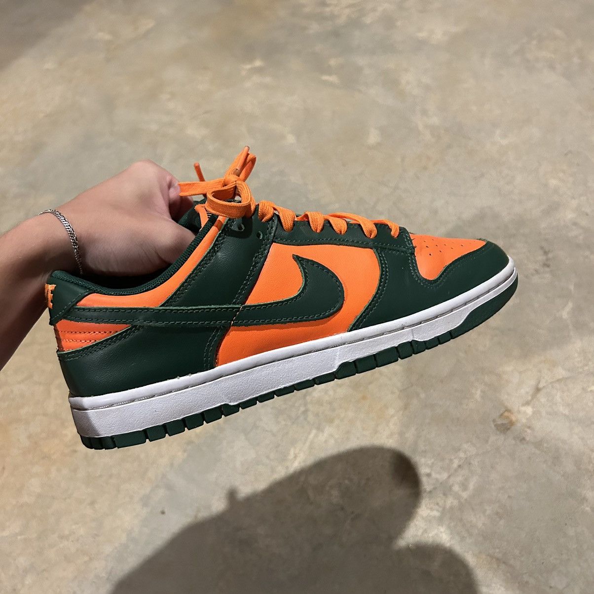 Nike Nike Dunk Low Retro Miami Hurricanes 2022 US 8 Size US 8 / EU 41 - 5 Thumbnail