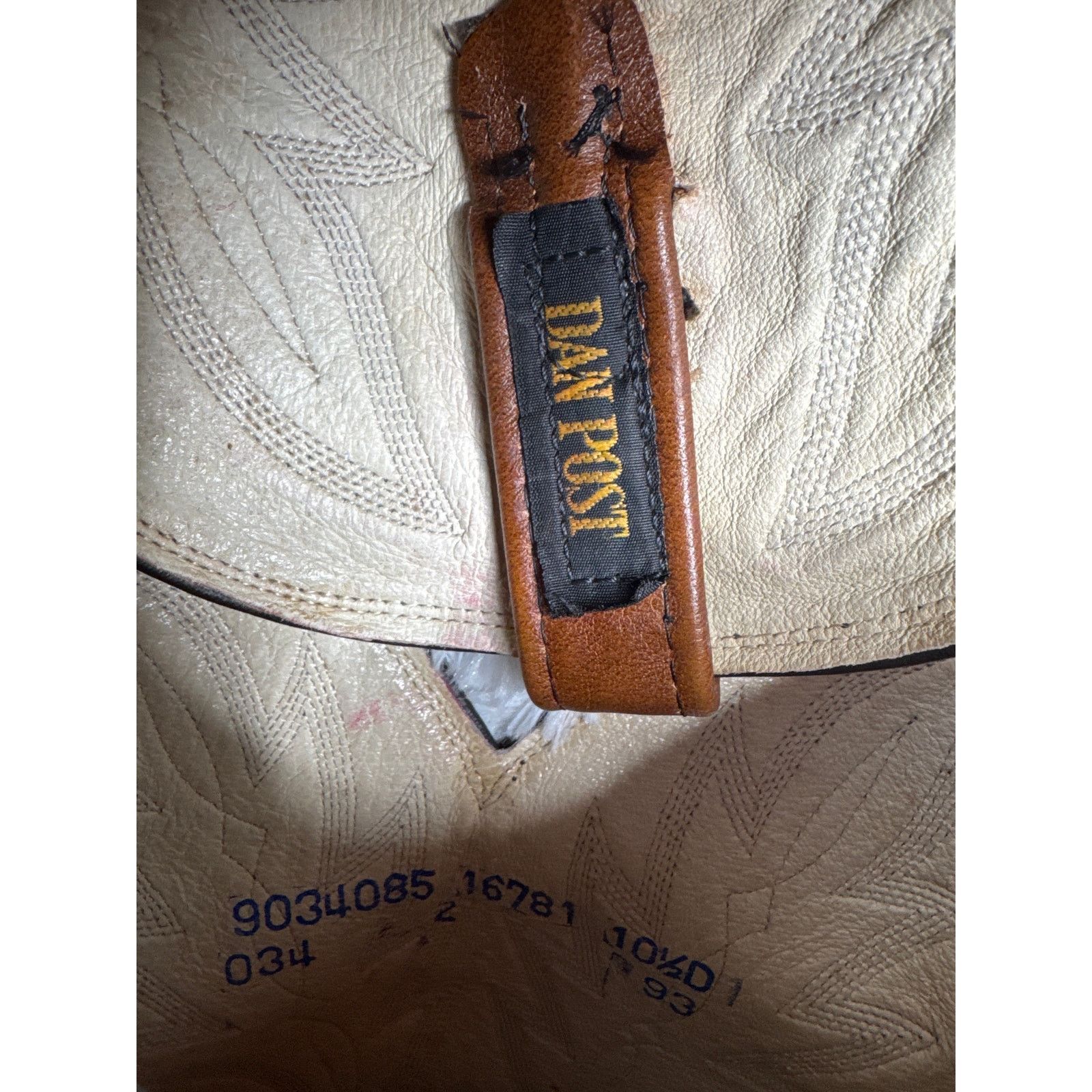 Dan Post 1990s Dan Post Brown Leather Western Cowboy Boots 10.5D Size US 10.5 / EU 43-44 - 10 Thumbnail