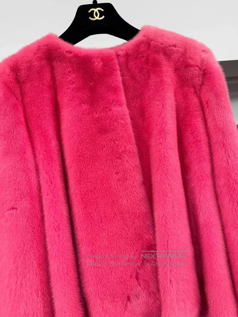 Dior Dior Peach-red mink fur coat Size XS / US 0-2 / IT 36-38 - 2 Thumbnail