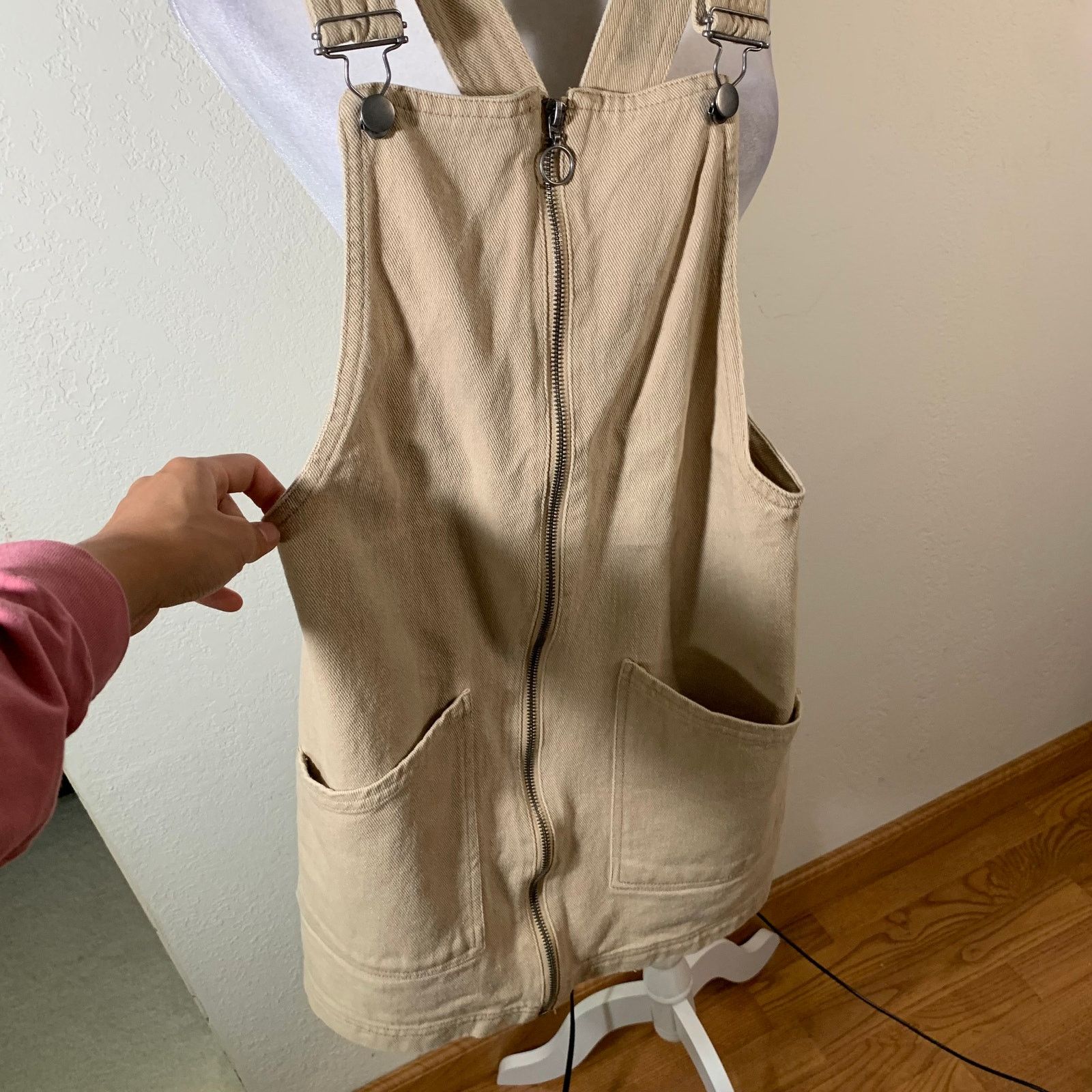 Kendall And Kylie Kendal & Kylie Overall Skirt Khaki Color Size S Size 27" / US 4 / IT 40 - 7 Thumbnail