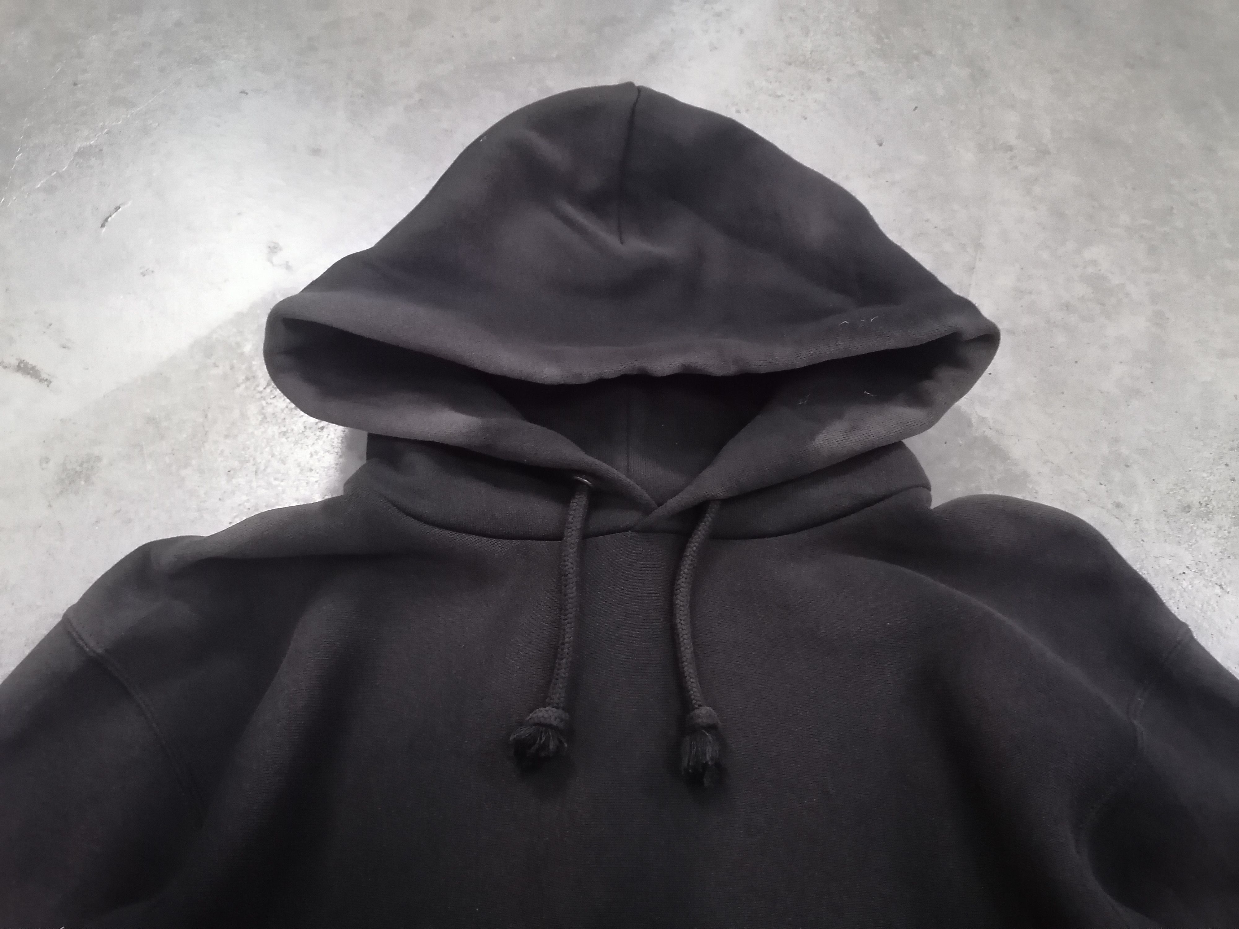 Japanese Brand Trashed Faded Black GU Hoodies Size US M / EU 48-50 / 2 - 4 Thumbnail