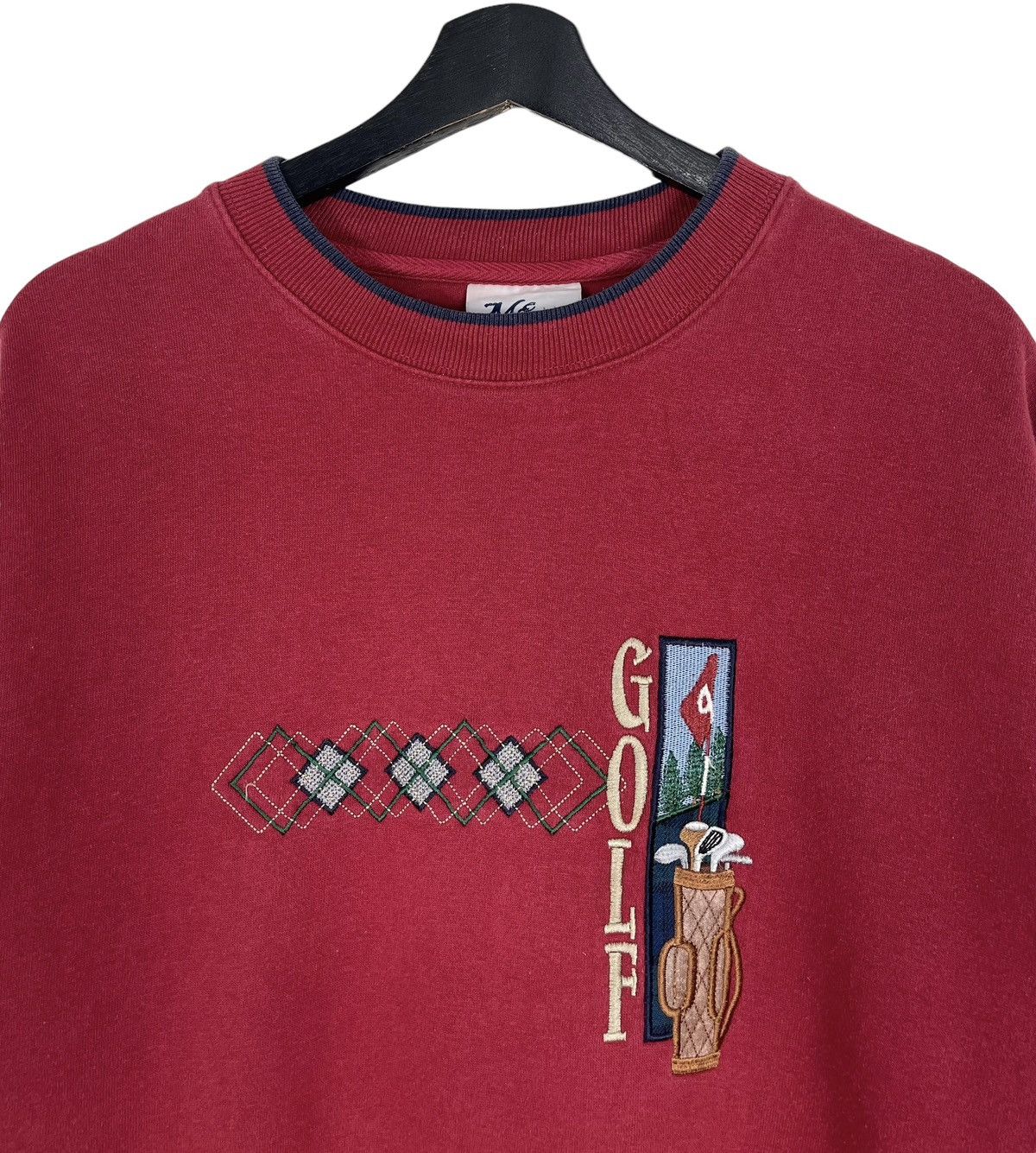 Golf le Fleur × Vintage 90s Vintage Golfer Embroidered Sweatshirt Size US XL / EU 56 / 4 - 4 Thumbnail