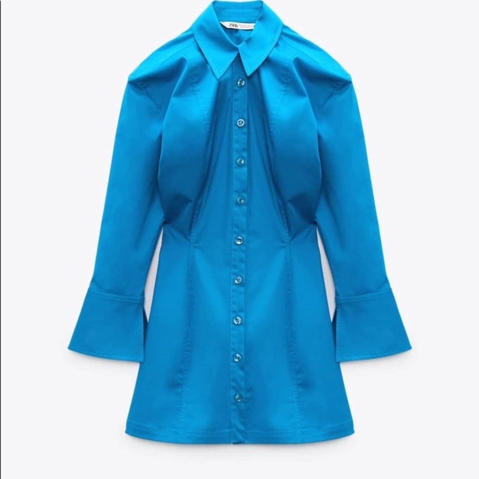 Zara ZARA BLOGGER FAVORITE COTTON SHIRT DRESS Size M / US 6-8 / IT 42-44 - 13 Thumbnail