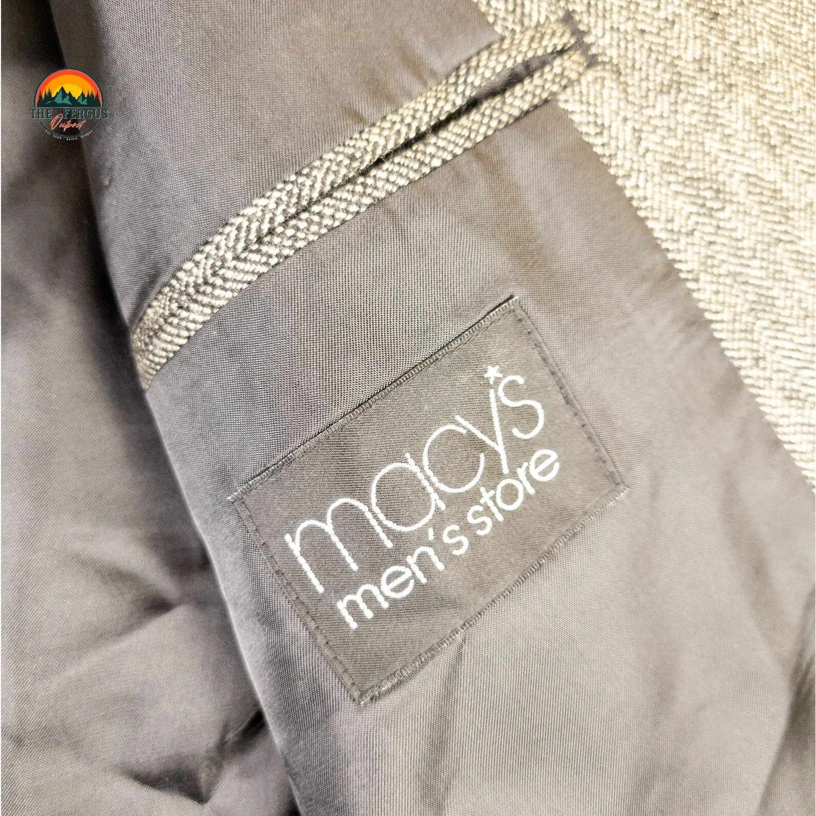 Savile Row Savile Row Macys Blazer Gray Single-Breasted Men's L 44 Size 44L - 9 Thumbnail