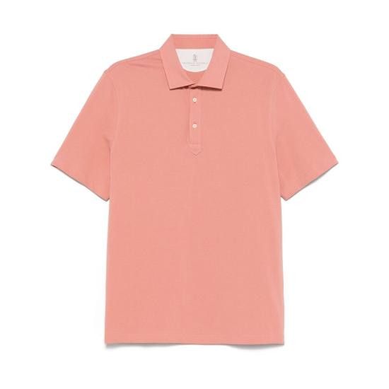 Brunello Cucinelli BRUNELLO CUCINELLI Men Polo Shirts ME8543936 C2395 PINK Size US XL / EU 56 / 4 - 1 Thumbnail