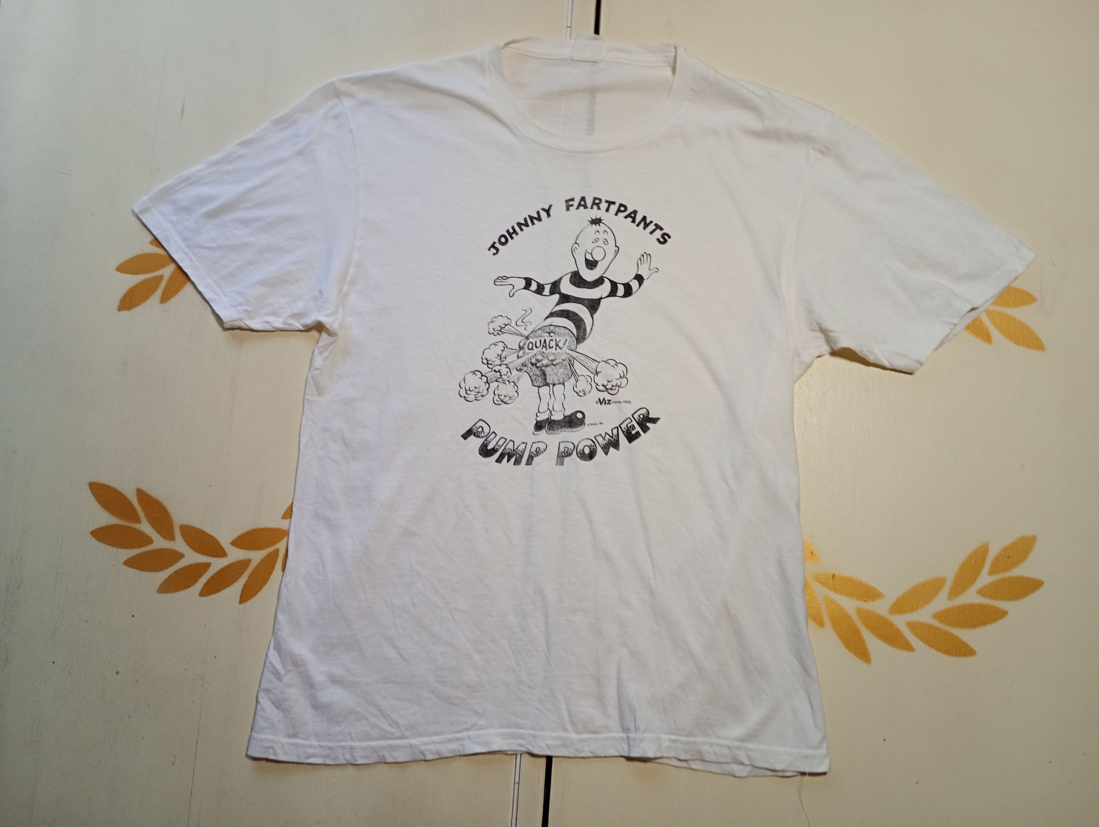 Vintage Johnny Fartpants Pump Power T-Shirt 1986 Size US M / EU 48-50 / 2 - 1 Thumbnail