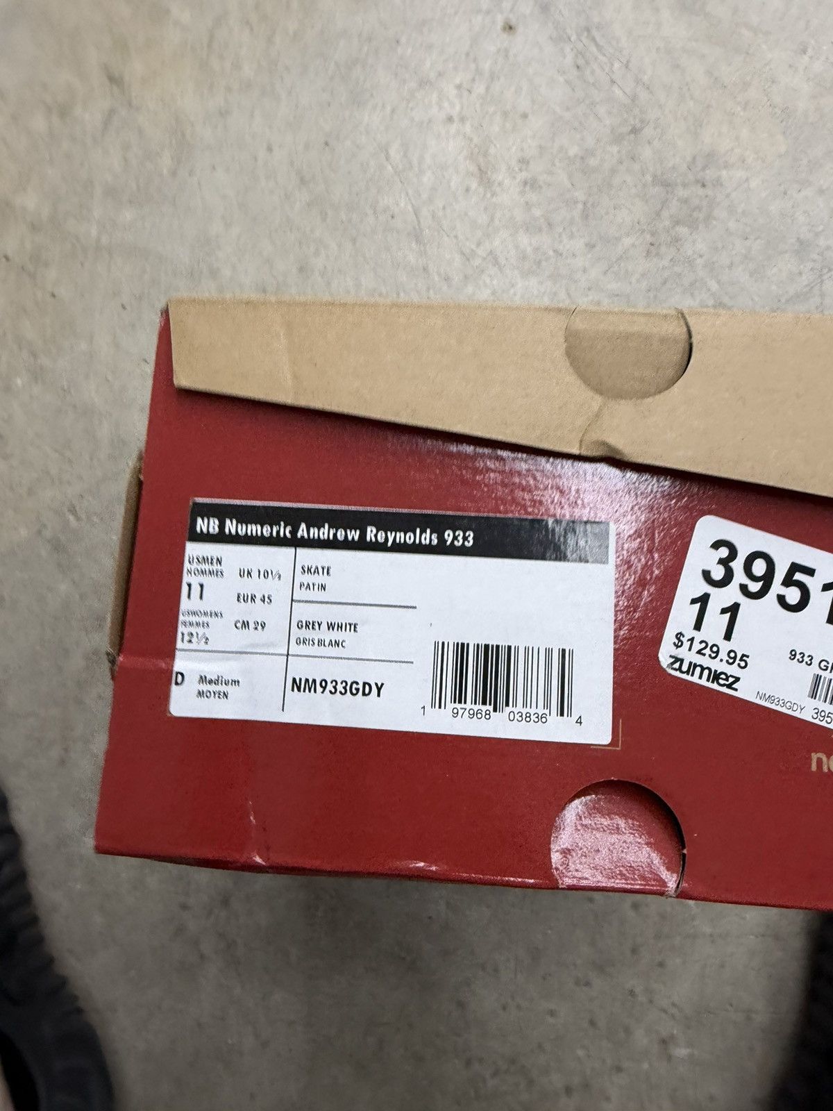 New Balance New Balance 993 Andrew Reynolds Grey Alphanumeric Size US 11 / EU 44 - 4 Thumbnail