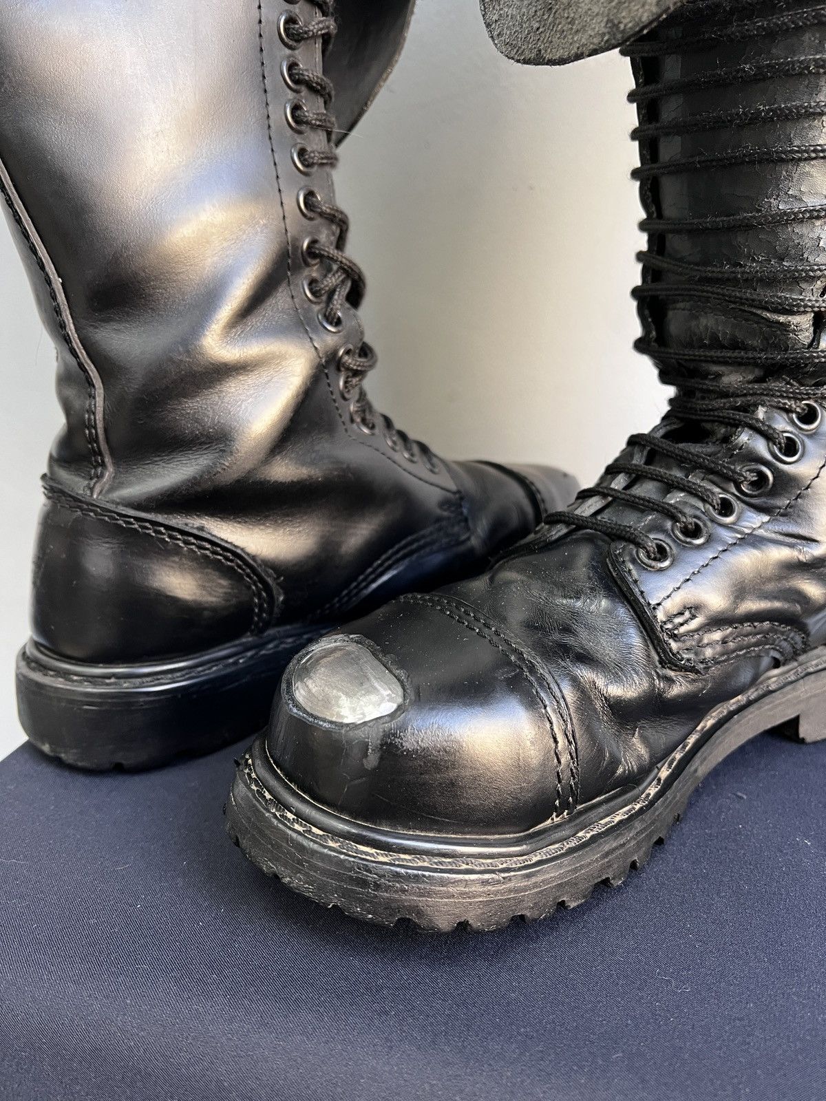 Undercover Undercover Leather Black Boots High Dirk Bikkembergs Style Size US 7 / EU 40 - 11 Thumbnail