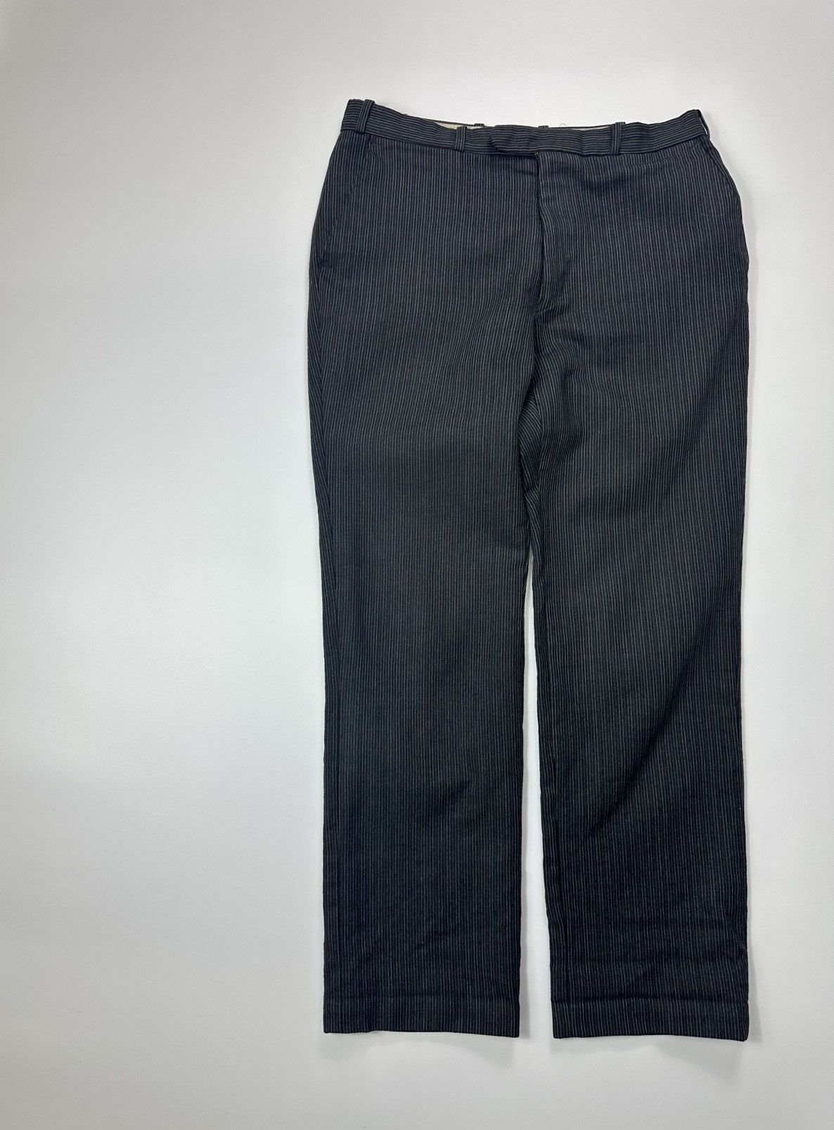 Christian Dior Monsieur 90's Christian Dior Monsieur Dress Pants Black Stripped Size US 27 - 3 Thumbnail