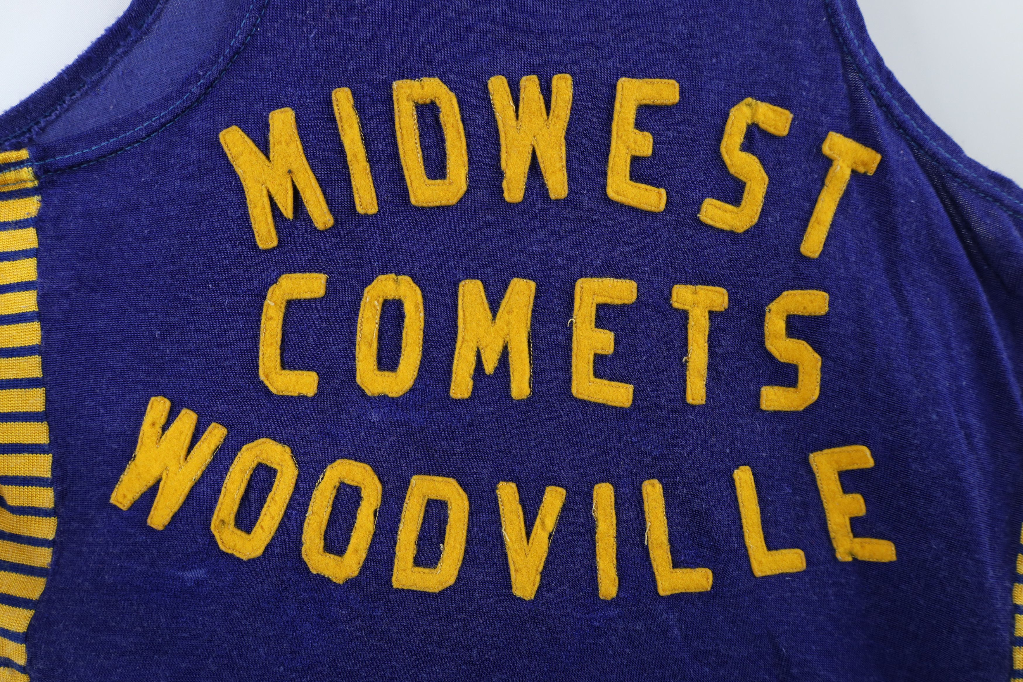 Vintage Vintage 40s 50s Striped Midwest Comets Basketball Jersey USA Size US M / EU 48-50 / 2 - 4 Thumbnail