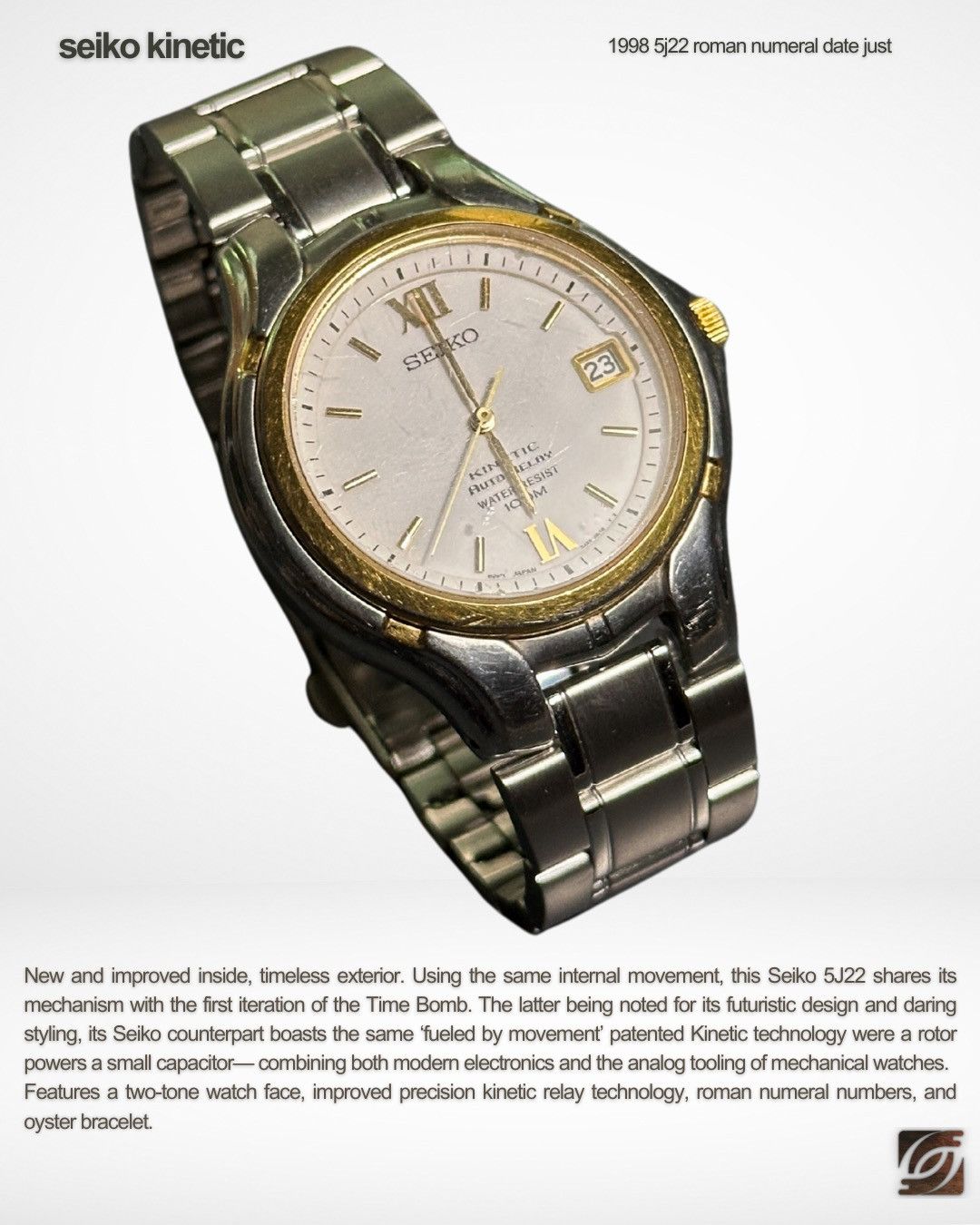 Japanese Brand 1998 5J22 Roman Numeral White Dial Two Tone Datejust Watch Size ONE SIZE - 1 Thumbnail