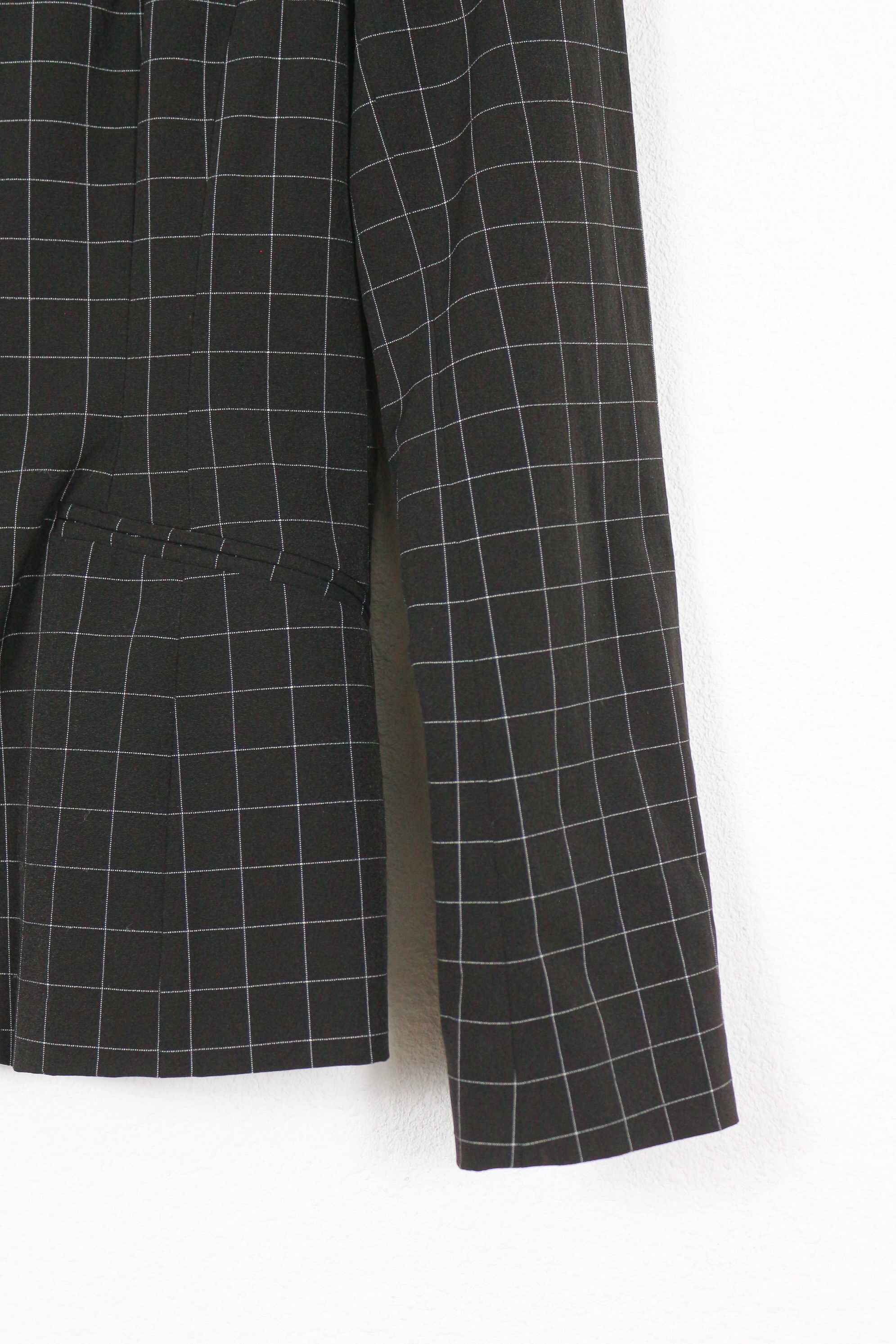 Moschino Vintage Moschino Jeans Check Black Blazer Jacket IT 40 Size S / US 4 / IT 40 - 2 Thumbnail