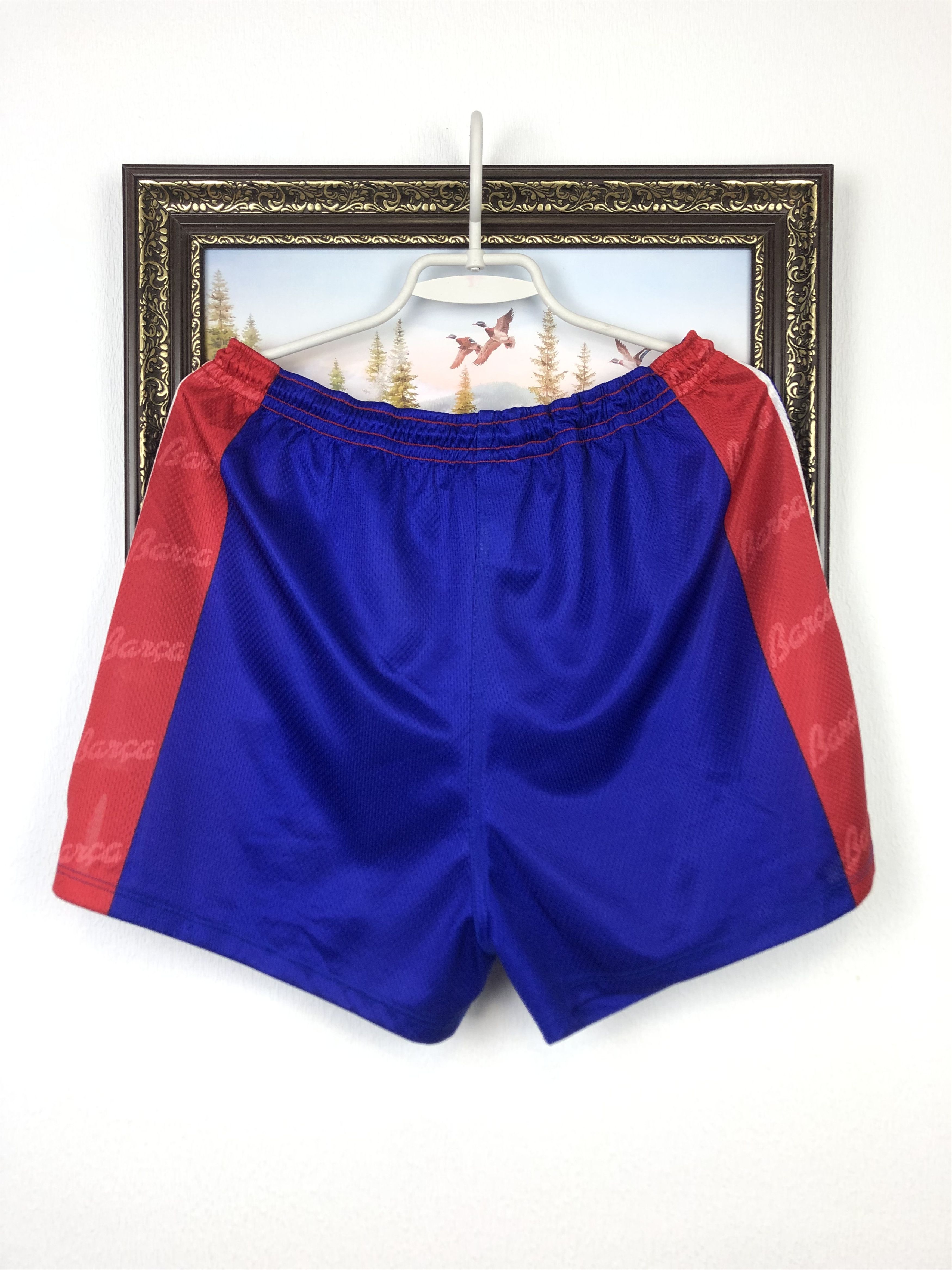 Kappa Vintage Kappa FC Barcelona Football Shorts Soccer Blue S/M Size US 32 / EU 48 - 10 Thumbnail