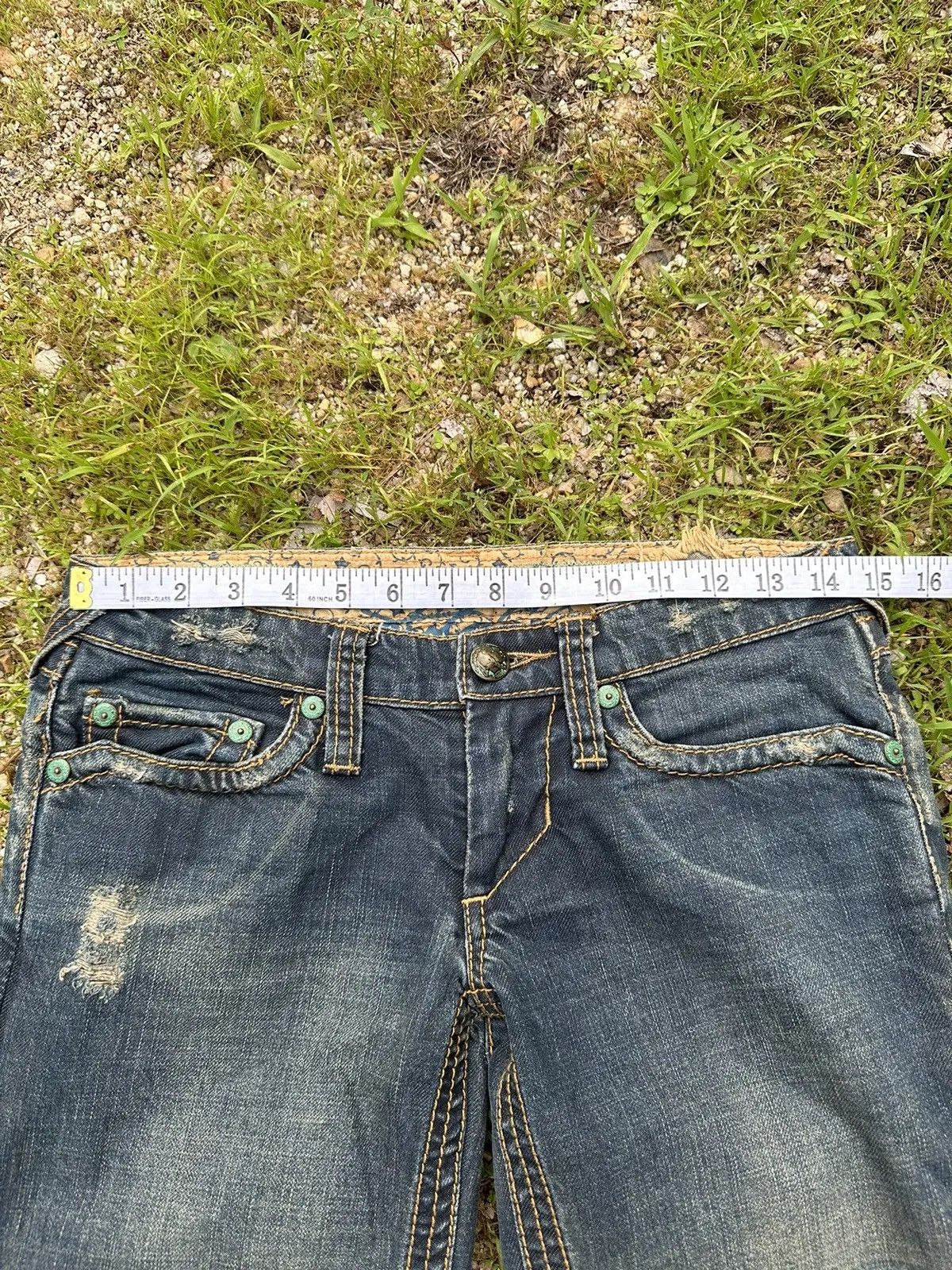 Cherokee CHEKORE JAPANESE BRAND DENIM RIPPED FLARED JEANS PANTS Size US 29 - 9 Thumbnail