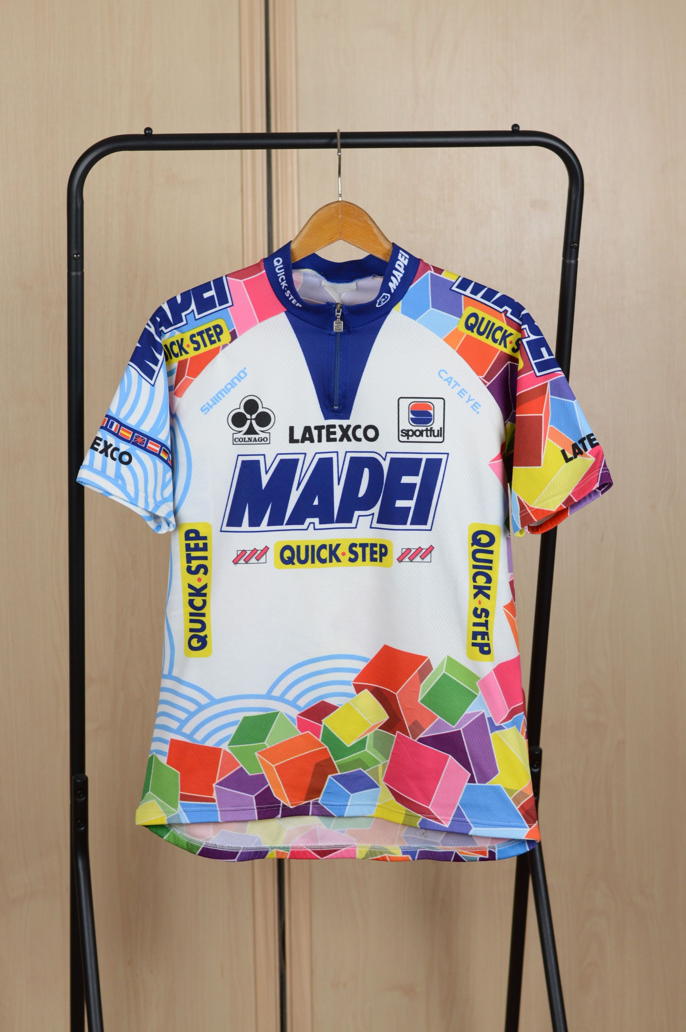Maillot vélo vintage Sportful Bricobi Mapei Latexco Colnago 1997