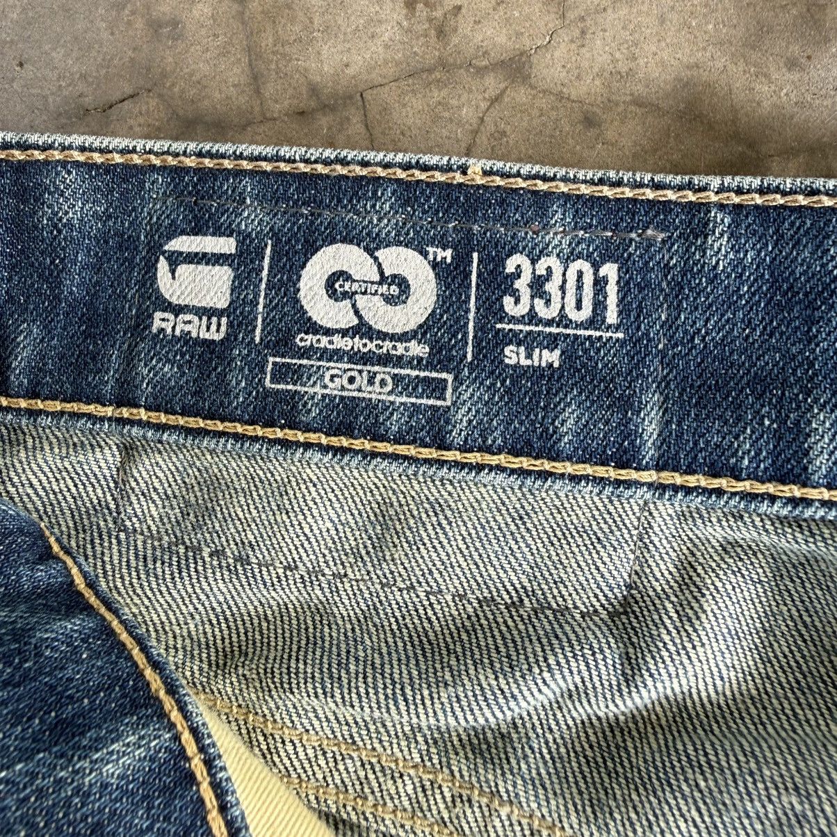 G-Star W29x29.5 Vintage G Star Button Fly Faded Ripped Denim Jean Size US 29 - 10 Thumbnail
