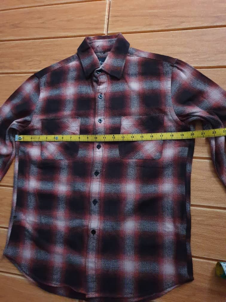 Japanese Brand 💥Collective red shadow checkered flannel shirt Size US M / EU 48-50 / 2 - 7 Thumbnail