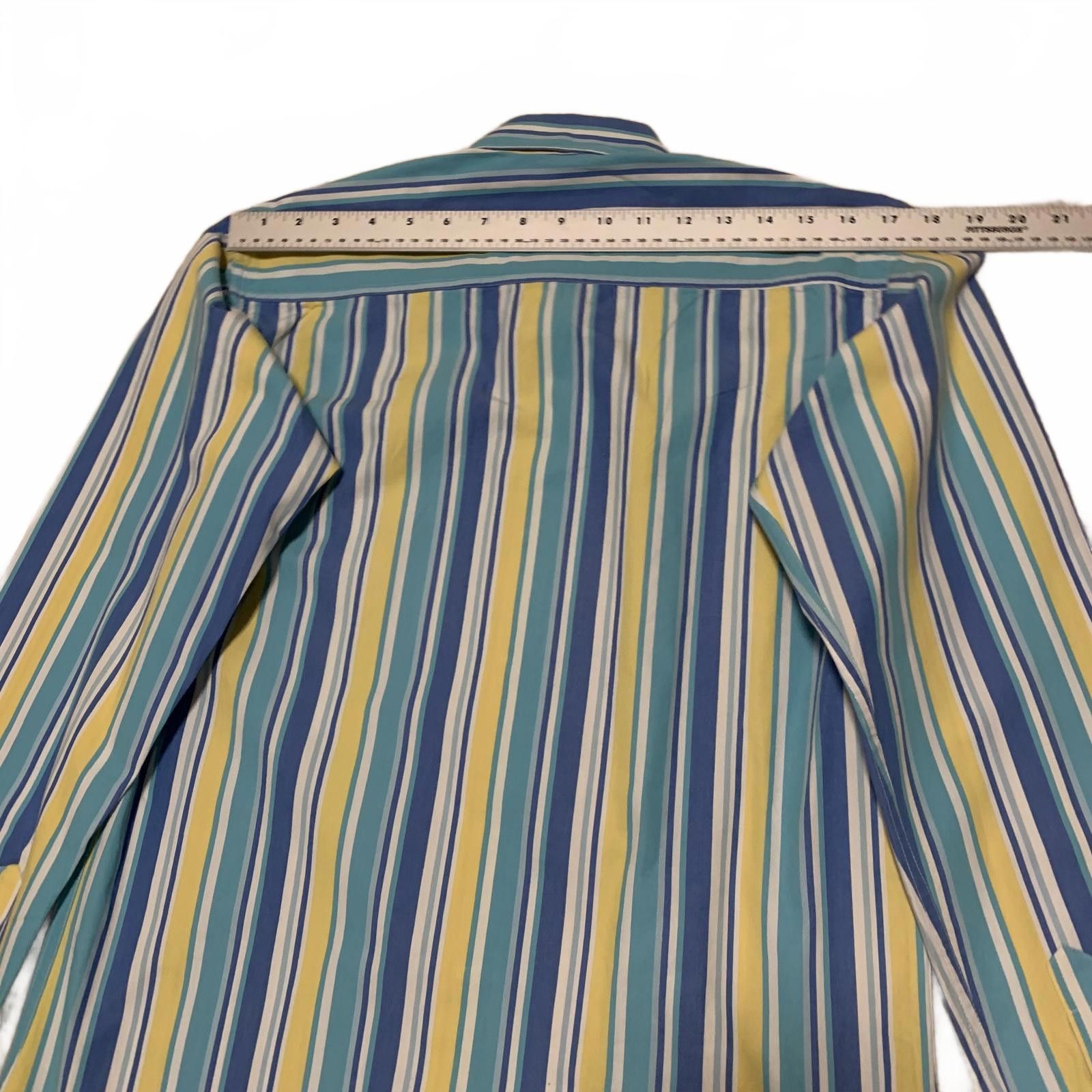 Other DVRG Men's Small Blue Yellow Green Striped Shirt Size US S / EU 44-46 / 1 - 11 Thumbnail