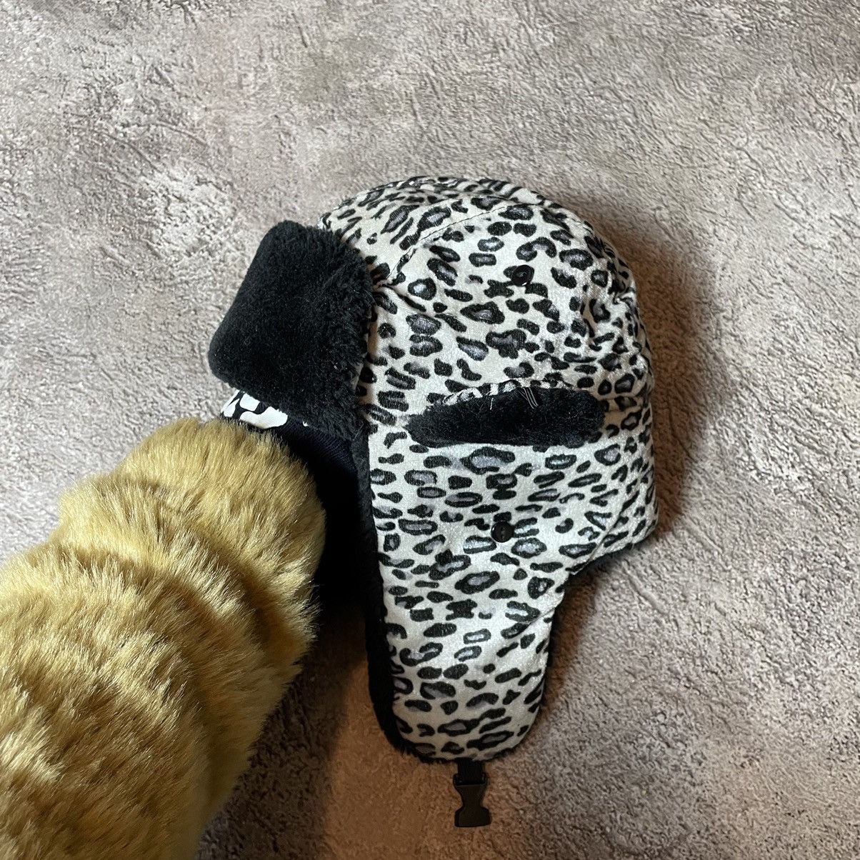 Vintage Vintage 90s Leopard Print Faux Fur Ushanka Beanie Grunge OS Size ONE SIZE - 1 Thumbnail