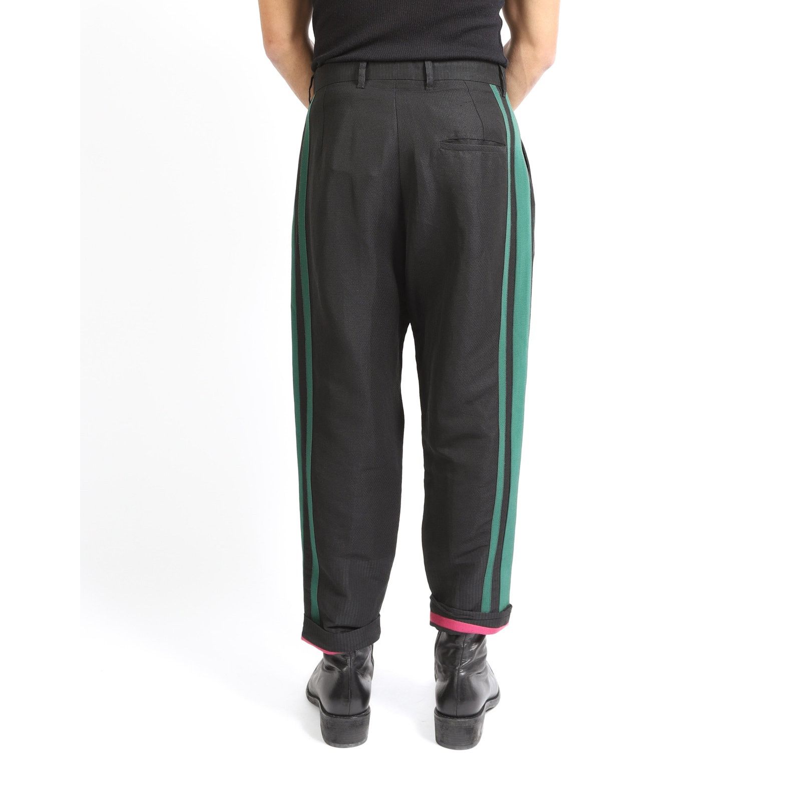 SS17 Striped Balloon Orbai Trousers in Jacquard Wool