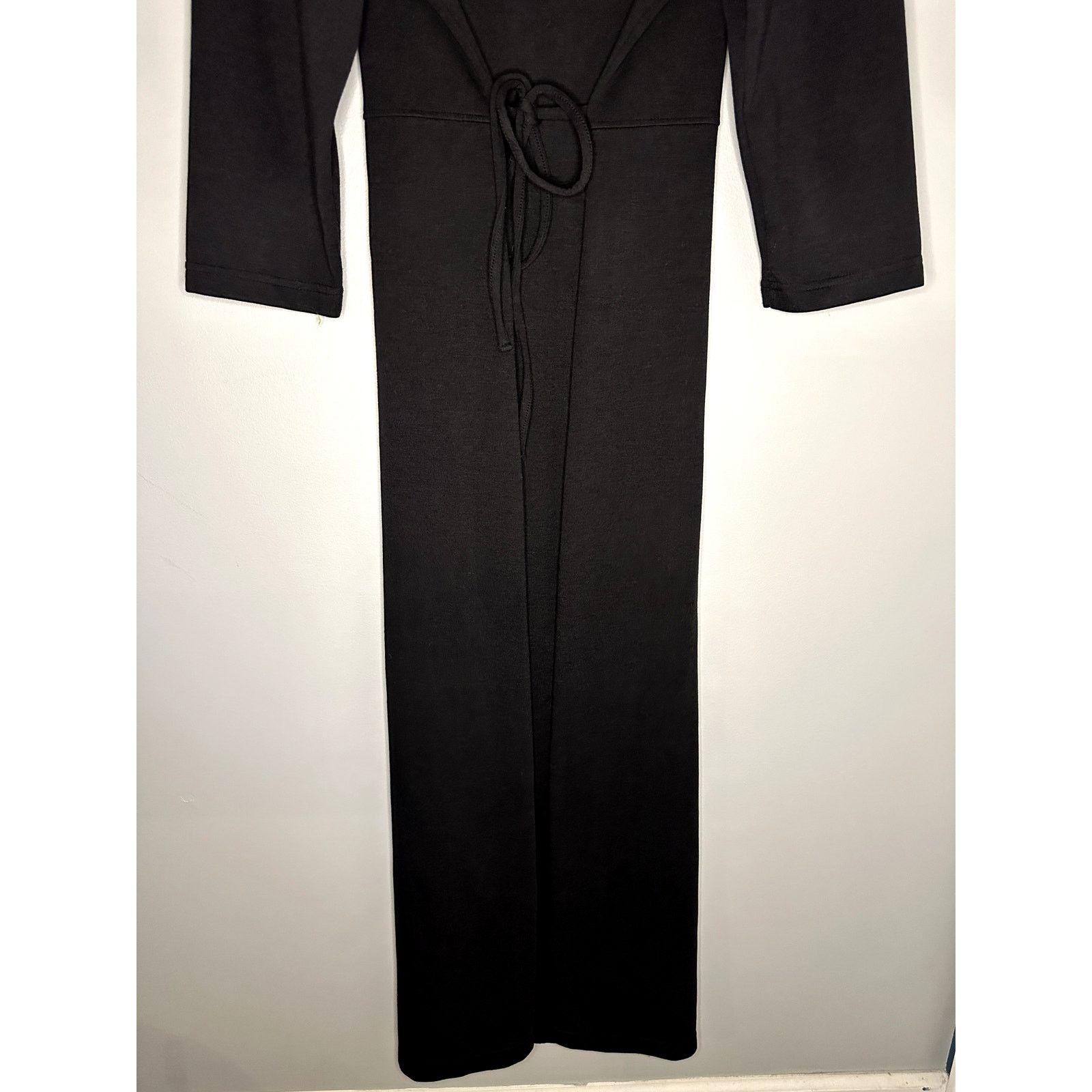 Other Hanna Andersson Tie Back Maxi Knit Dress Black Womens M Size M / US 6-8 / IT 42-44 - 6 Thumbnail
