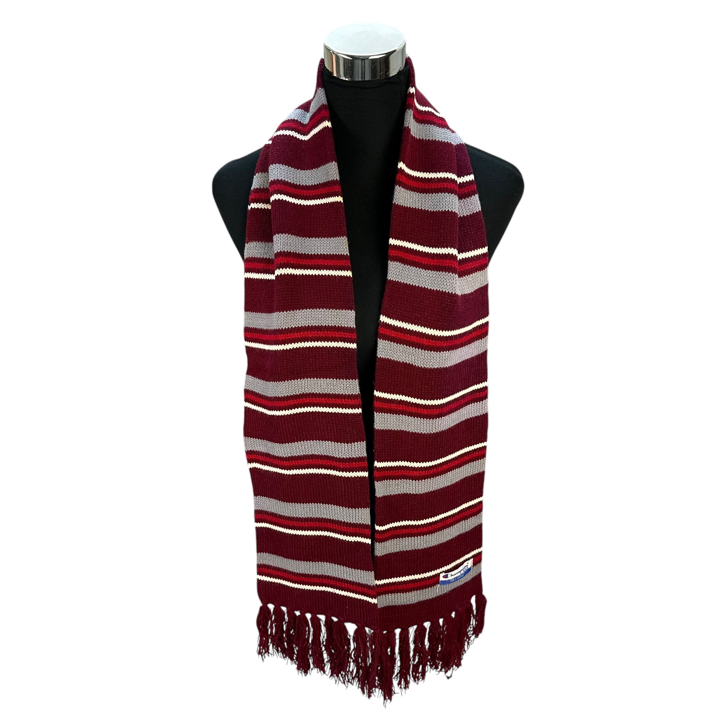 Champion Vintage CHAMPION Striped Muffler Scarf Neckwear #A76-1830 Size ONE SIZE - 2 Thumbnail