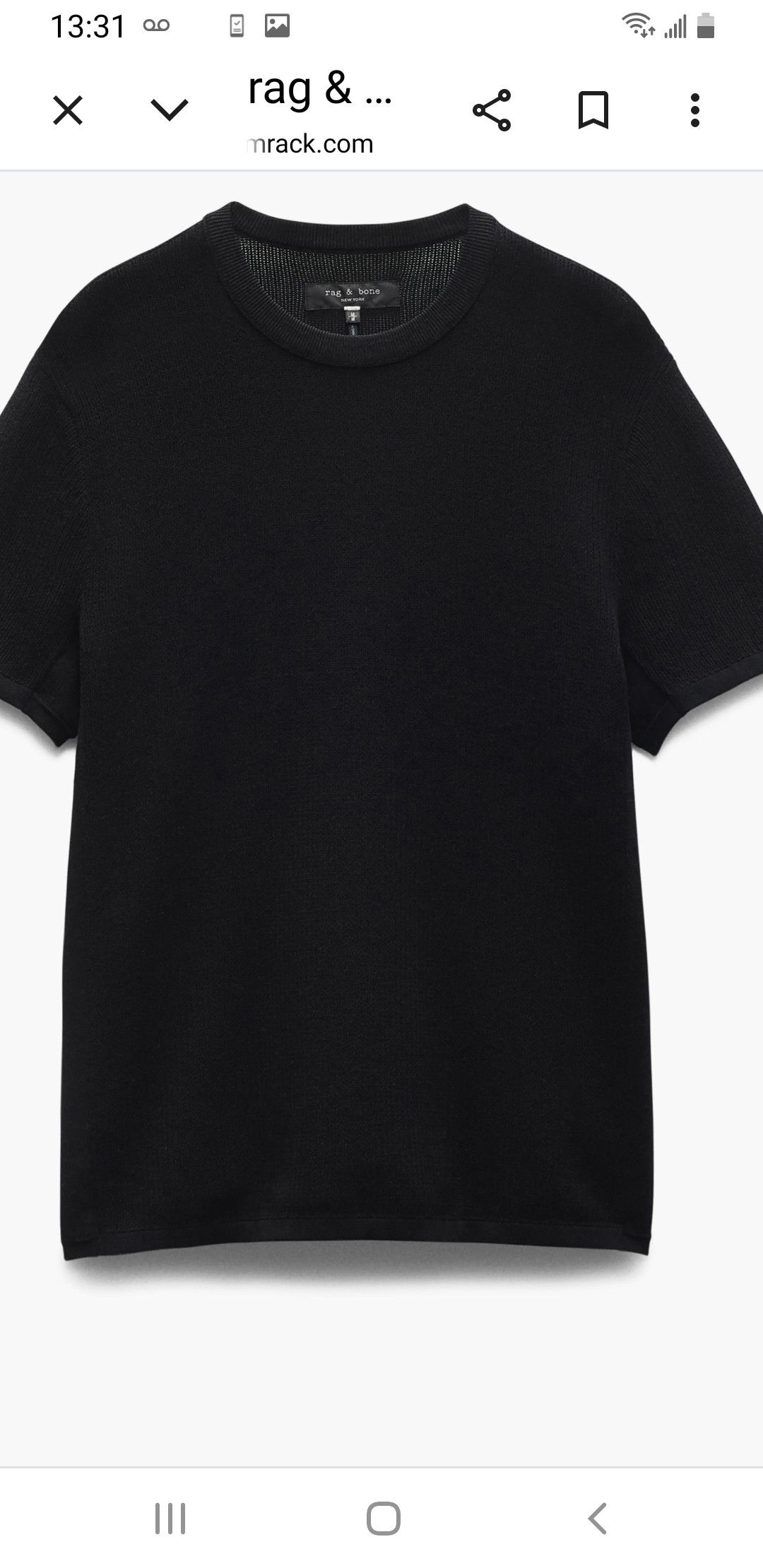 Rag & Bone Black t-shirt Size US L / EU 52-54 / 3 - 1 Thumbnail