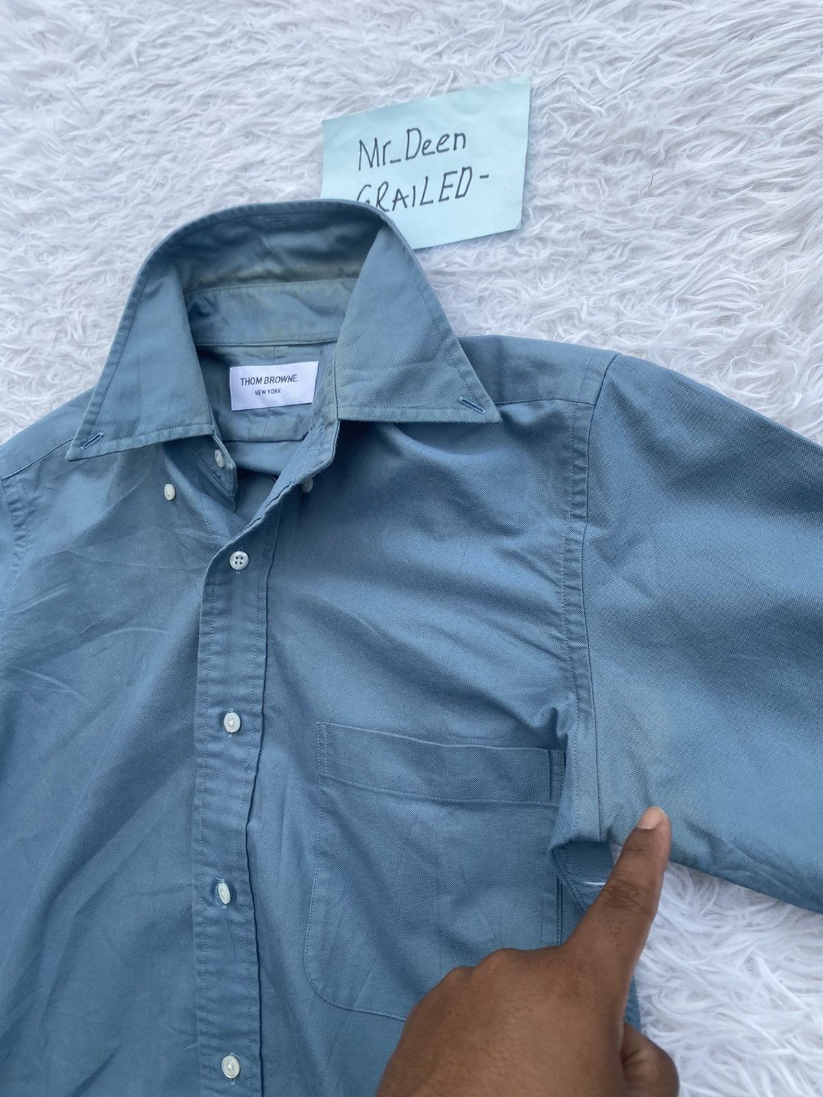 Thom Browne Rare Thom Browne Buttons Up Shirt Size US S / EU 44-46 / 1 - 19 Thumbnail