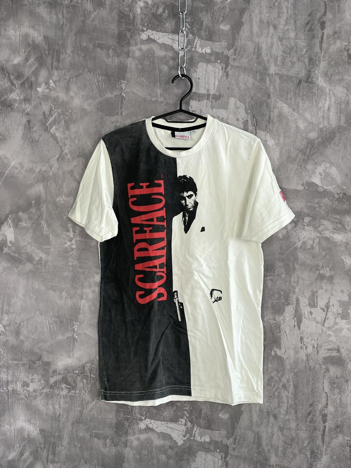 Vintage Vintage Scarface 2 Sides Tony Montana T-shirt Size US S / EU 44-46 / 1 - 1 Thumbnail