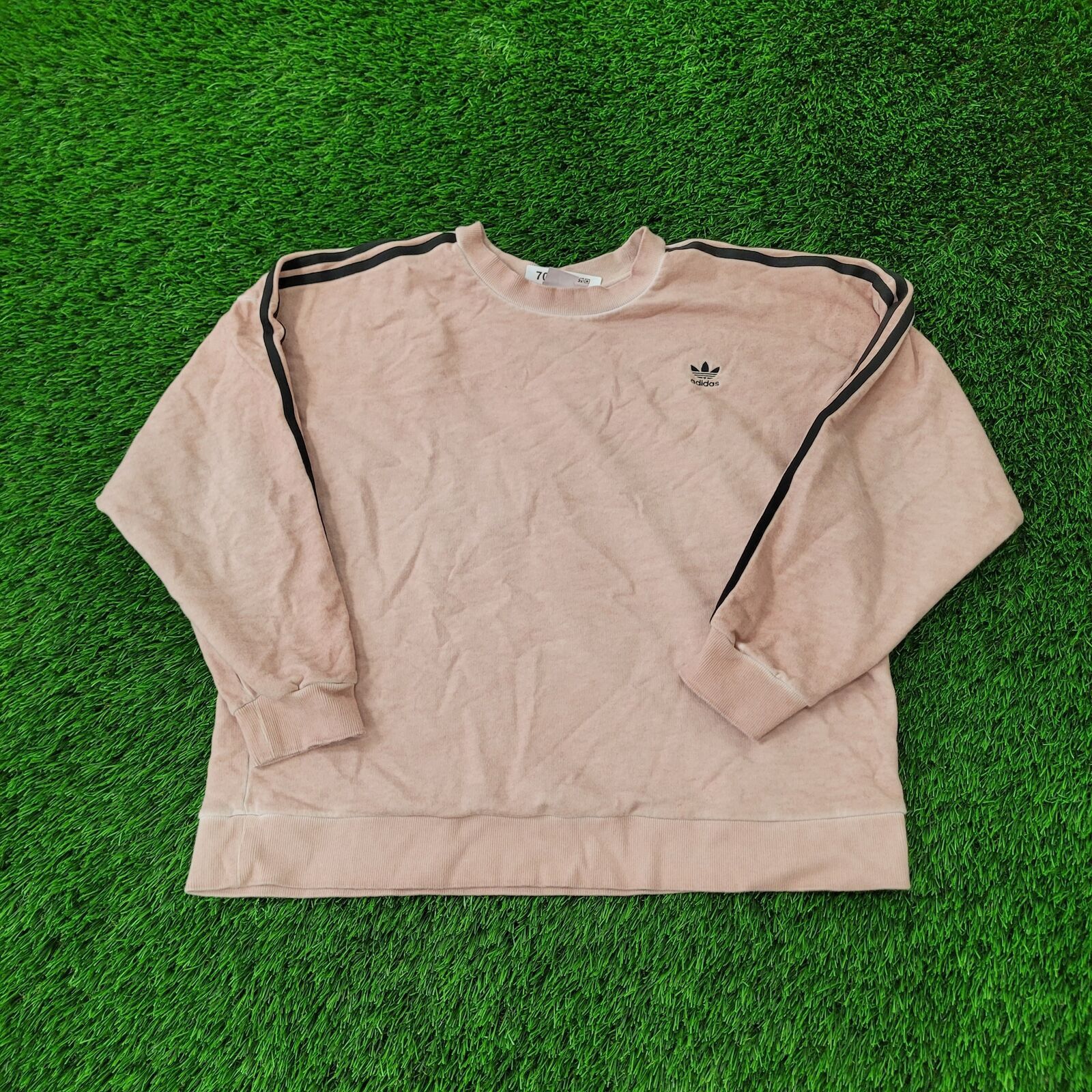 Adidas Adidas Custom Dye Sweatshirt Womens Large 24x25 Peach Pink Grailed