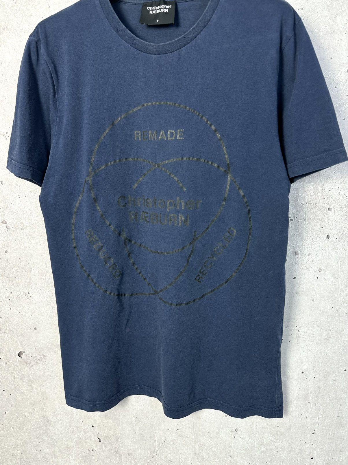Christopher Raeburn Christopher Reaburn Printed Logo Blue Short Sleeve T-shirt Size US S / EU 44-46 / 1 - 3 Thumbnail