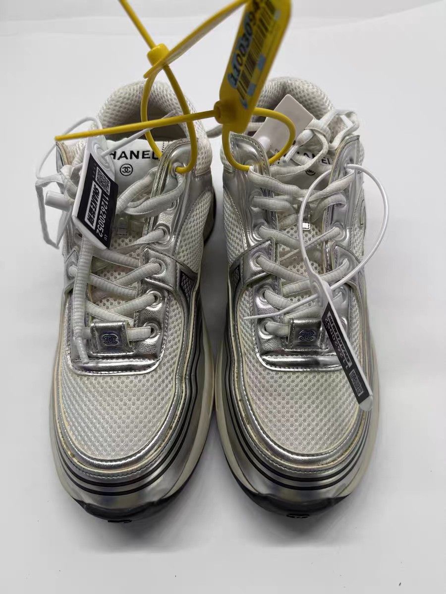 Chanel Chanel Silver Sports Shoes Size 42 -2505 Size US 9 / EU 42 - 1 Thumbnail