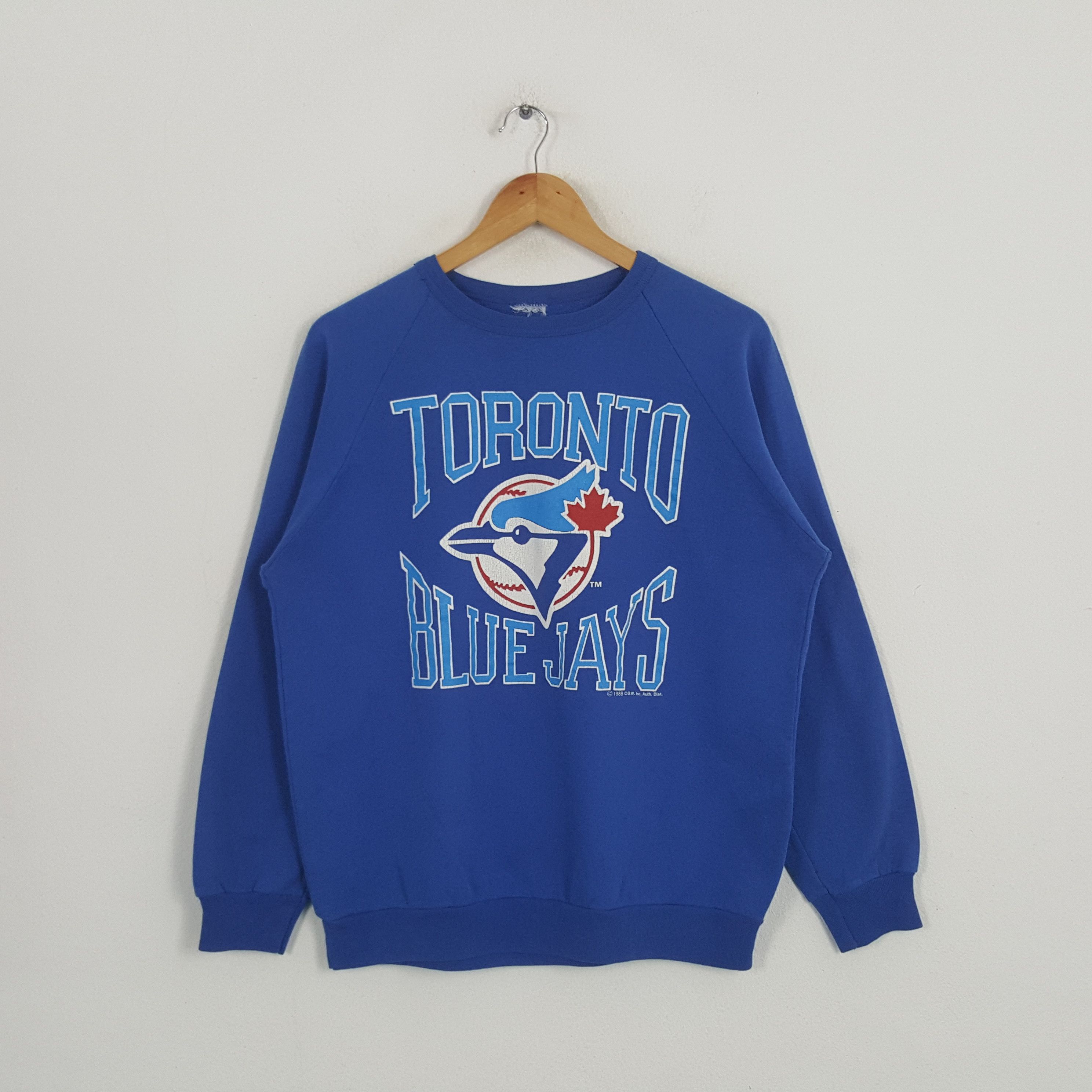 MLB × Vintage Vintage 80's Toronto Blue Jays American Baseball Sweatshirt Size US M / EU 48-50 / 2 - 1 Thumbnail