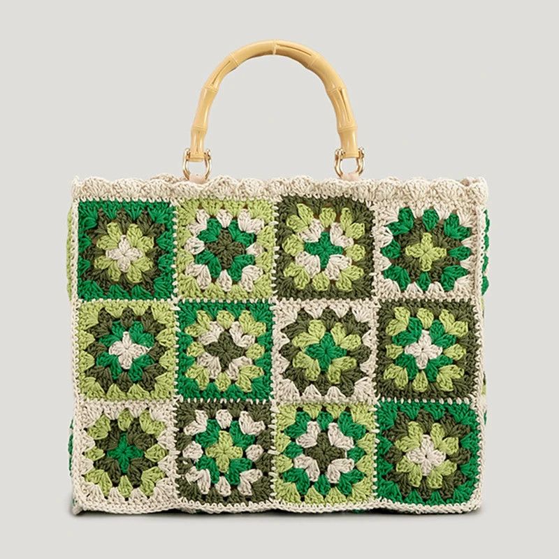 Designer × Vintage Luxury Bohemian Large Crochet Bag Size ONE SIZE - 1 Thumbnail