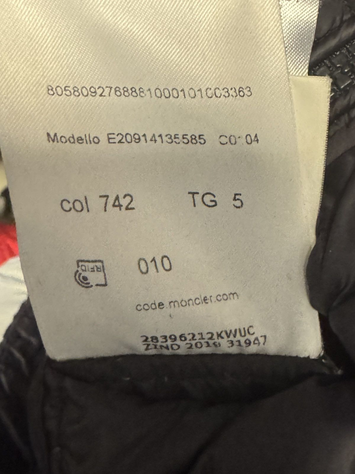 Moncler Navy/ Dark Blue Willm Striped Puffer Jacket Size US XL / EU 56 / 4 - 8 Thumbnail