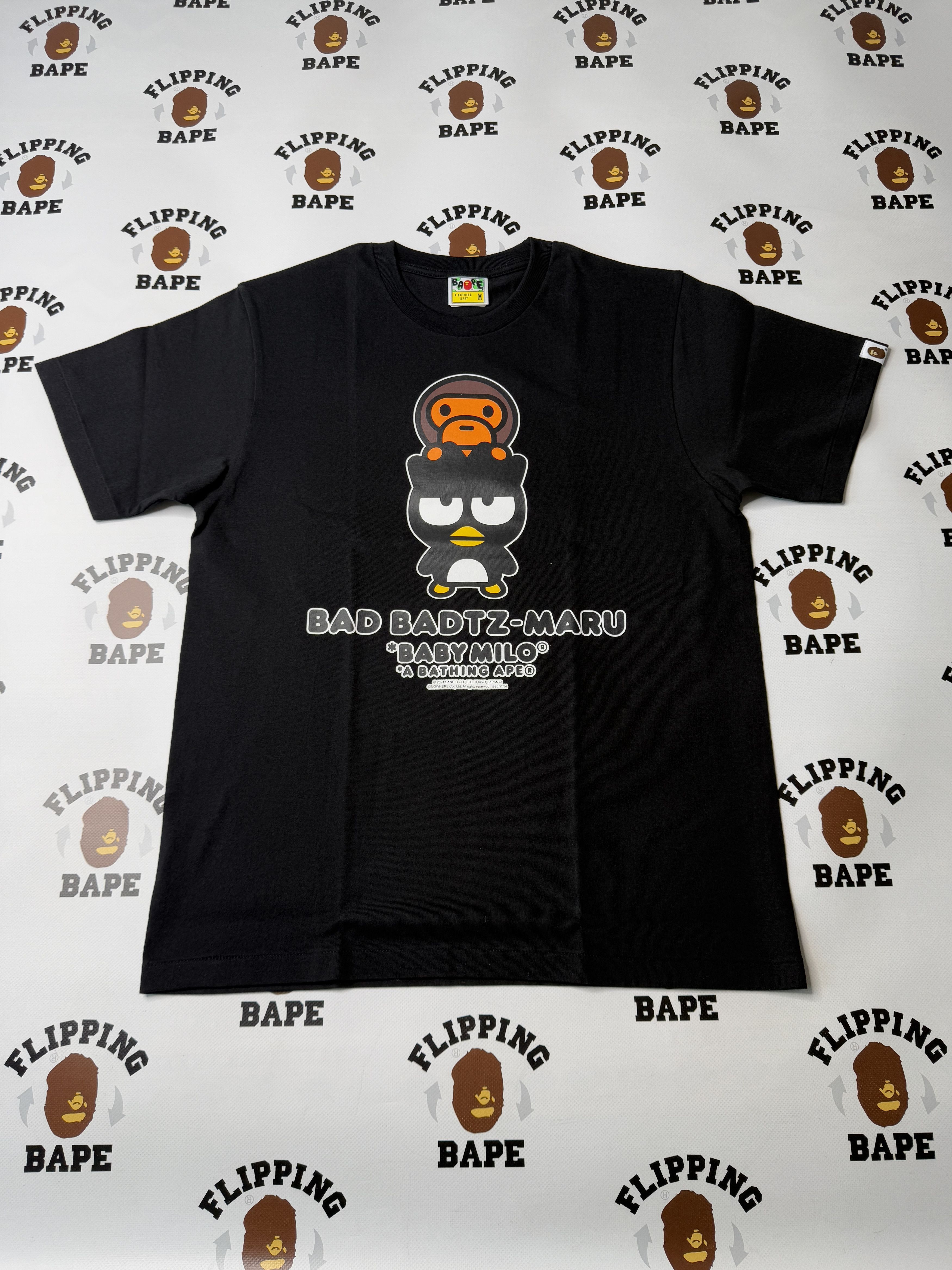 Bape BAPE BABY MILO X BAD BADTZ MARU TEE (GINZA STORE EXCLUSIVE 