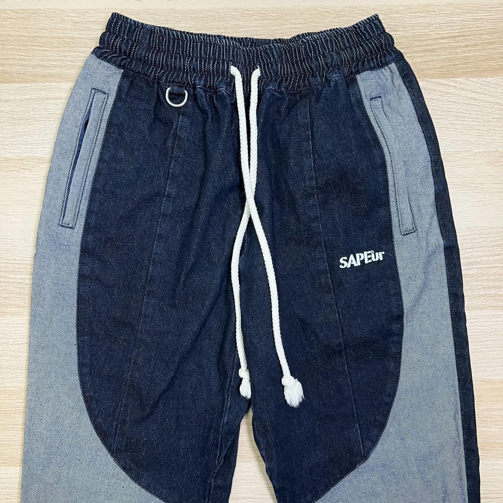Designer SAPEur Denim Track Pants Size US 32 / EU 48 - 2 Thumbnail
