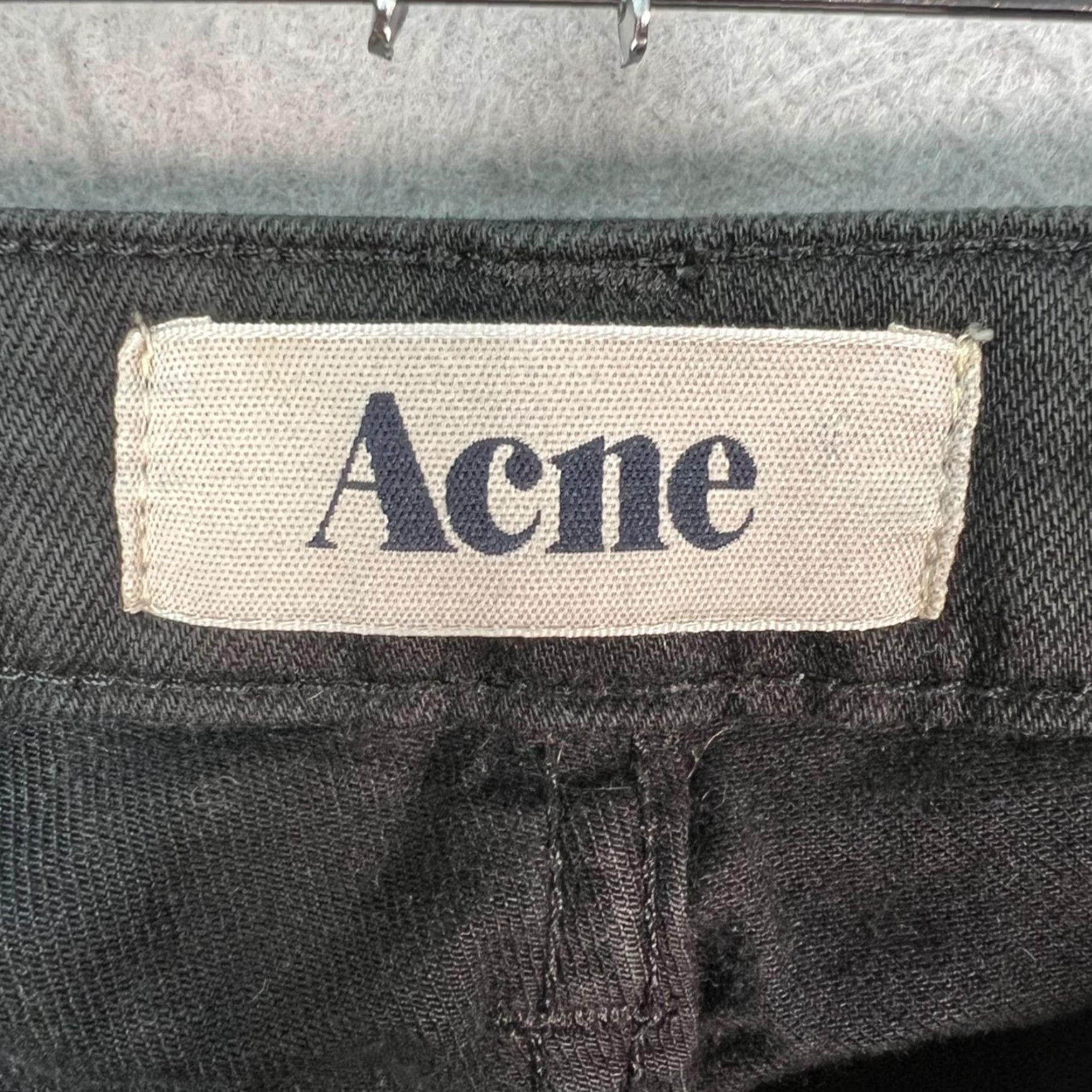 Acne Studios Acne Womens Jeans Skinny 30 Black Stretch Denim Cotton Blend 5-Pocket Design Slim Size 30" / US 8 / IT 44 - 3 Thumbnail