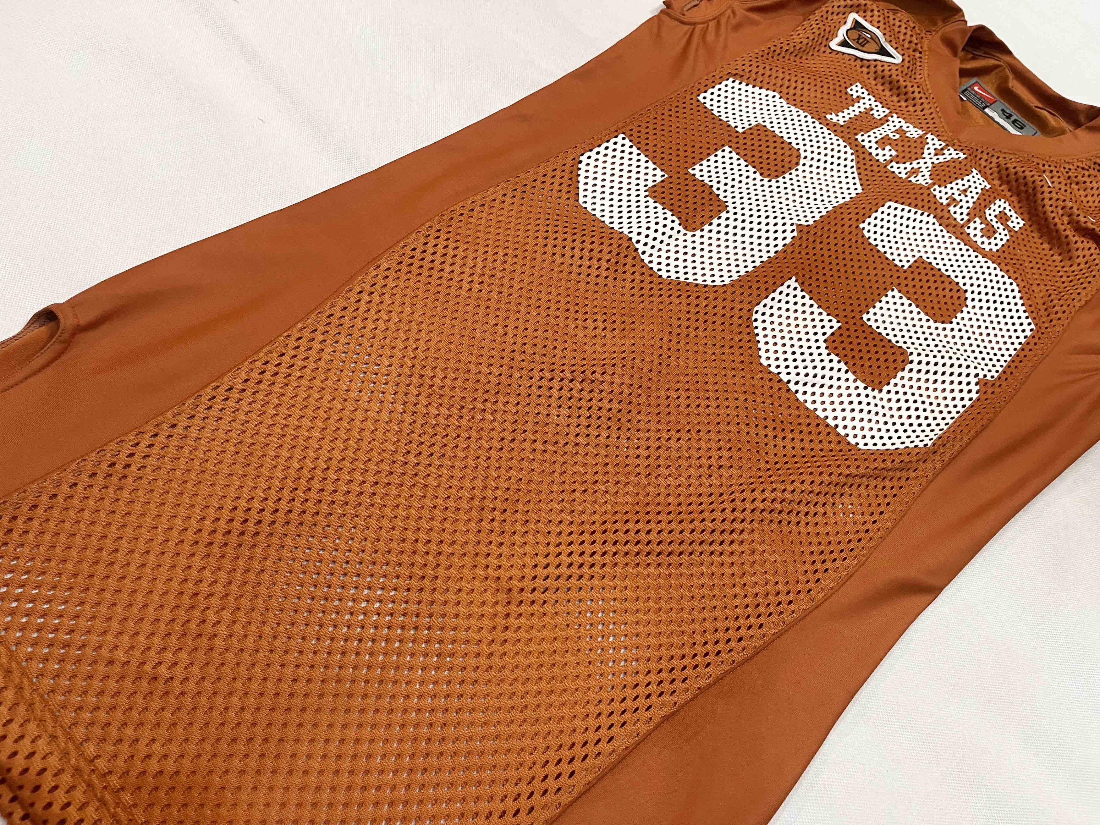 Nike Nike Texas Longhorns #33 NCAA Football Game Worn Jersey Size US M / EU 48-50 / 2 - 9 Thumbnail